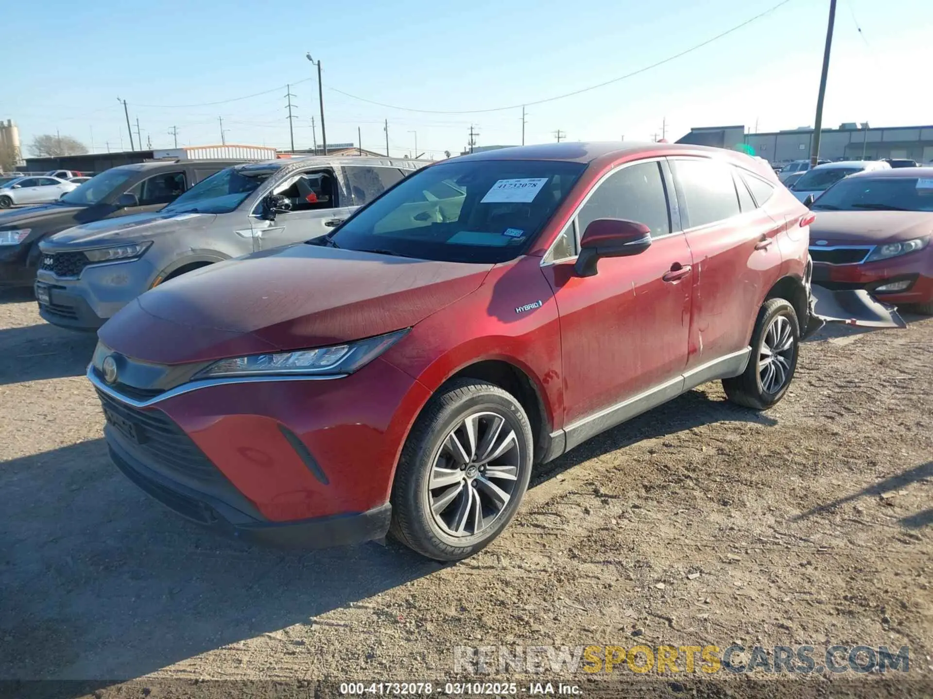 2 Photograph of a damaged car JTEAAAAH9MJ049365 TOYOTA VENZA 2021