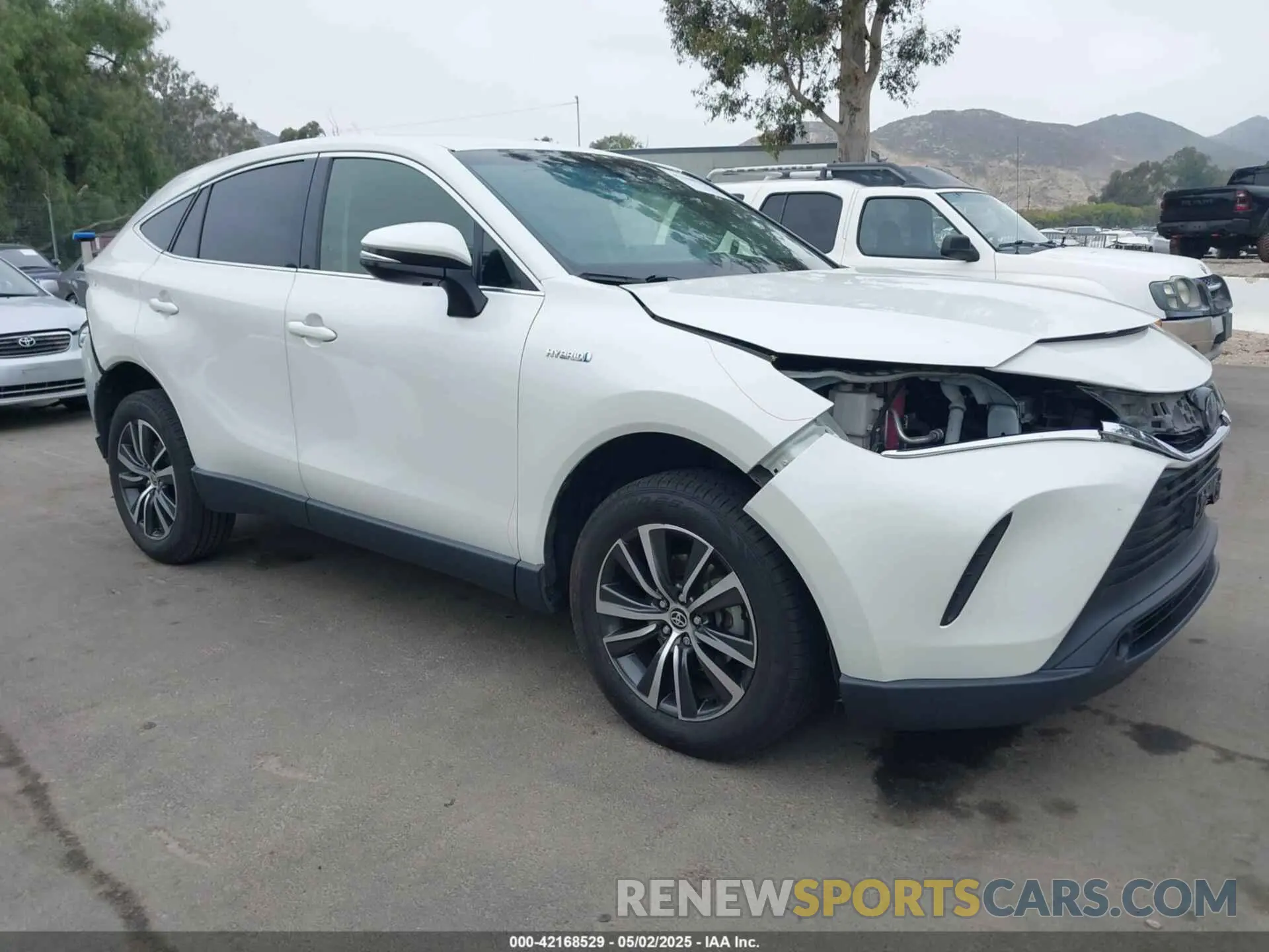 1 Photograph of a damaged car JTEAAAAH9MJ053383 TOYOTA VENZA 2021