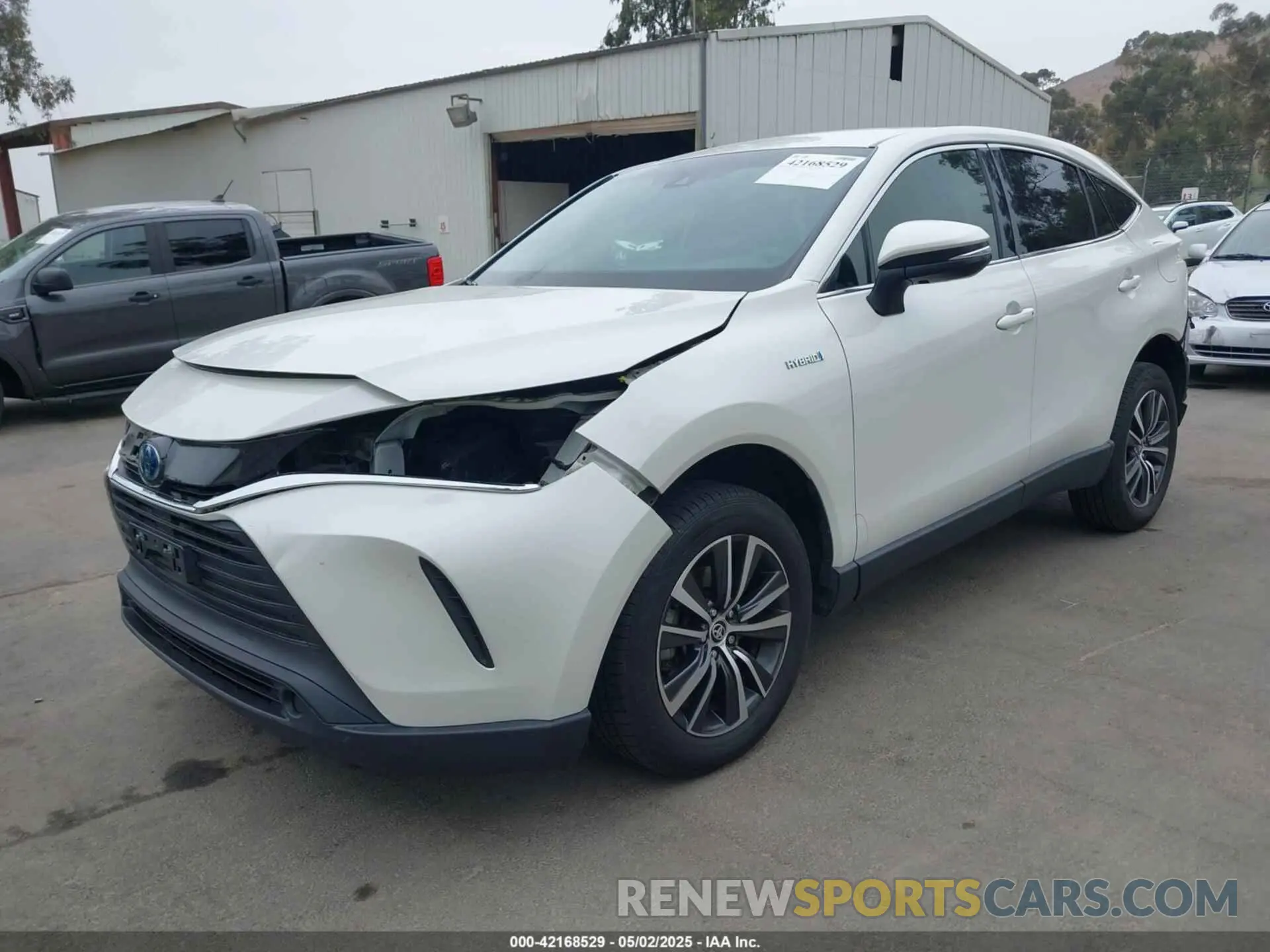 2 Photograph of a damaged car JTEAAAAH9MJ053383 TOYOTA VENZA 2021