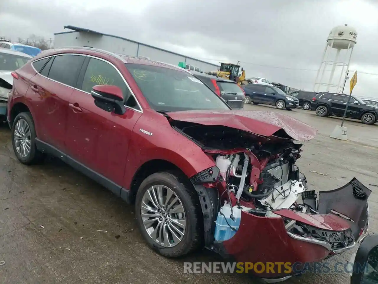 1 Photograph of a damaged car JTEAAAAH9MJ080194 TOYOTA VENZA 2021