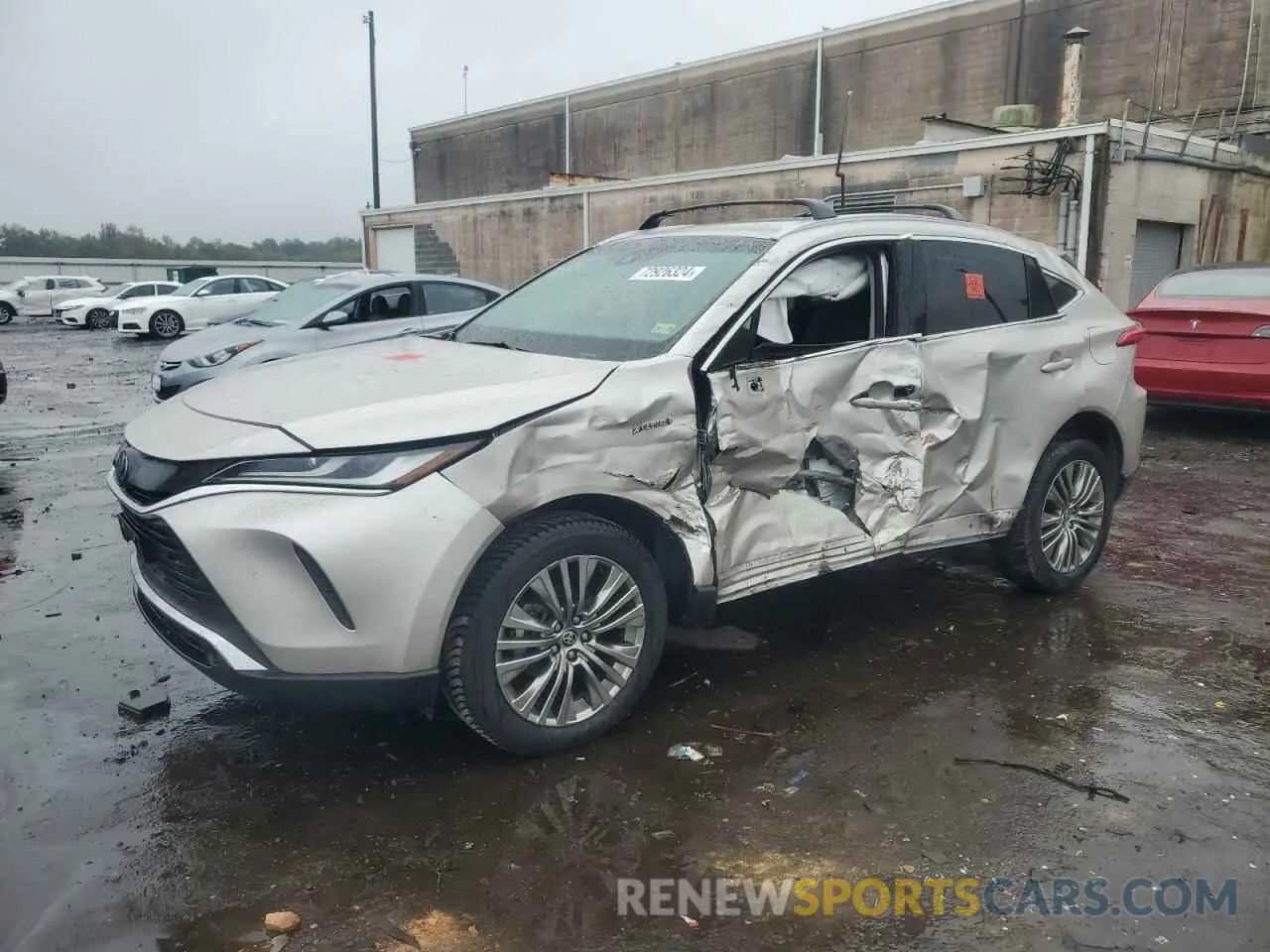 1 Photograph of a damaged car JTEAAAAH9MJ083340 TOYOTA VENZA 2021