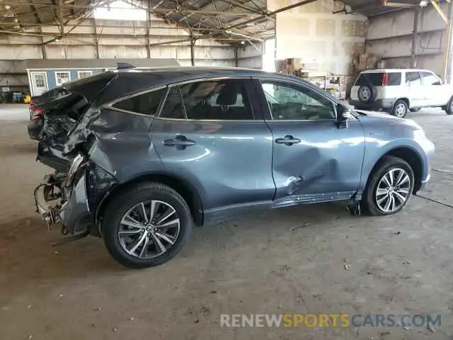 3 Photograph of a damaged car JTEAAAAH9MJ085900 TOYOTA VENZA 2021