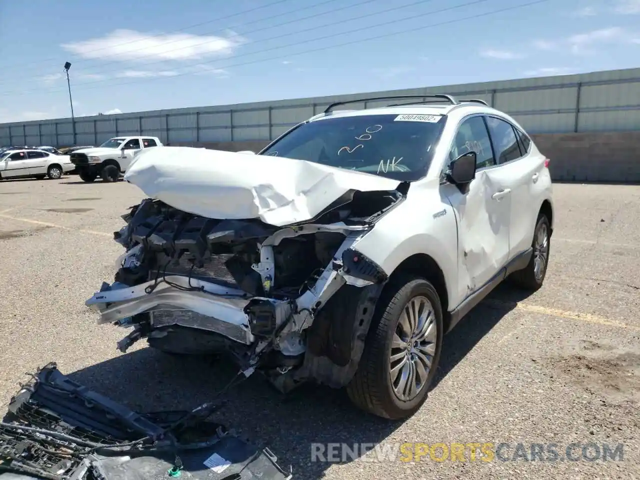 2 Photograph of a damaged car JTEAAAAHXMJ001003 TOYOTA VENZA 2021