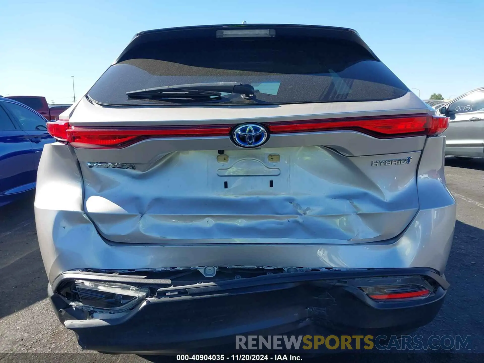 6 Photograph of a damaged car JTEAAAAHXMJ015581 TOYOTA VENZA 2021