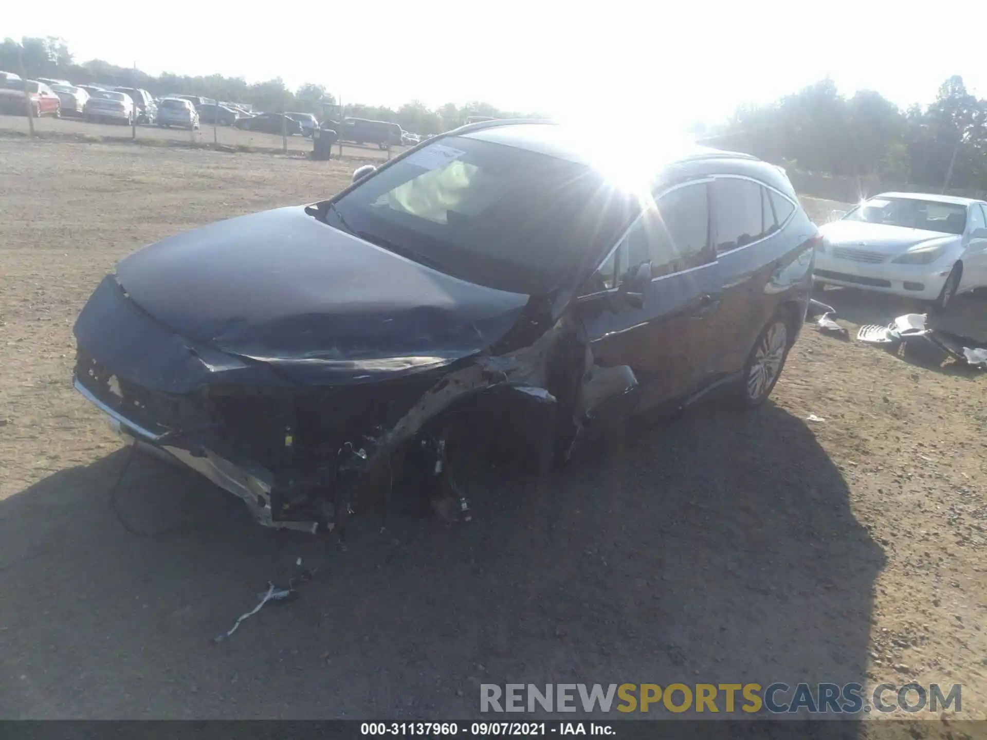 2 Photograph of a damaged car JTEAAAAHXMJ022336 TOYOTA VENZA 2021