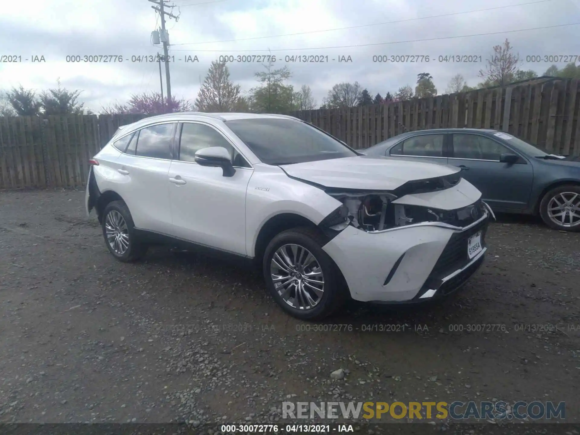 1 Photograph of a damaged car JTEAAAAHXMJ026712 TOYOTA VENZA 2021