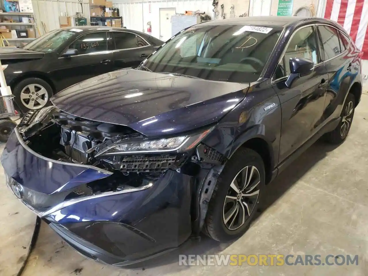 2 Photograph of a damaged car JTEAAAAHXMJ037533 TOYOTA VENZA 2021