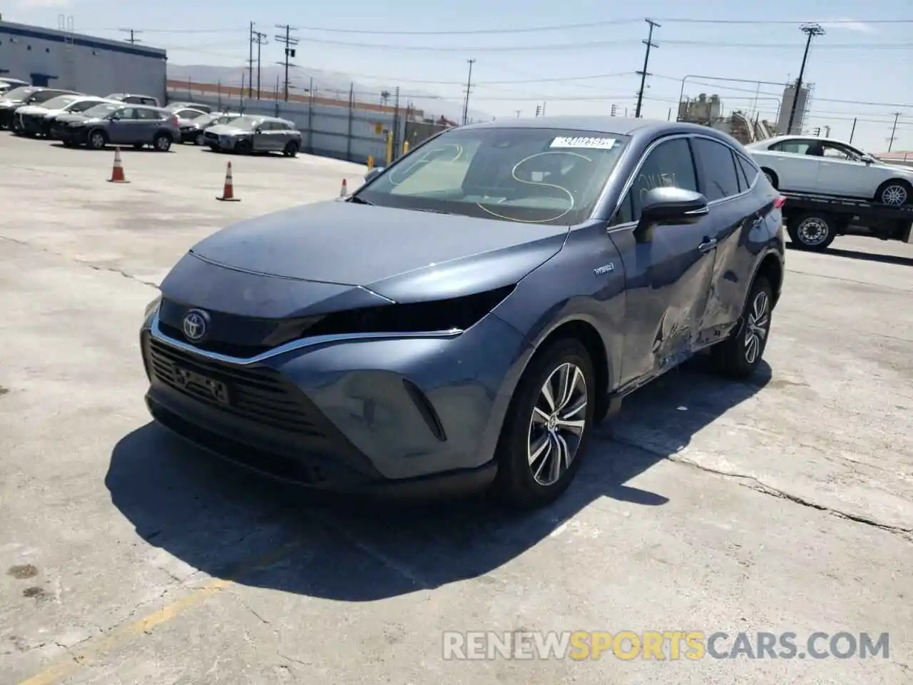 2 Photograph of a damaged car JTEAAAAHXMJ041470 TOYOTA VENZA 2021