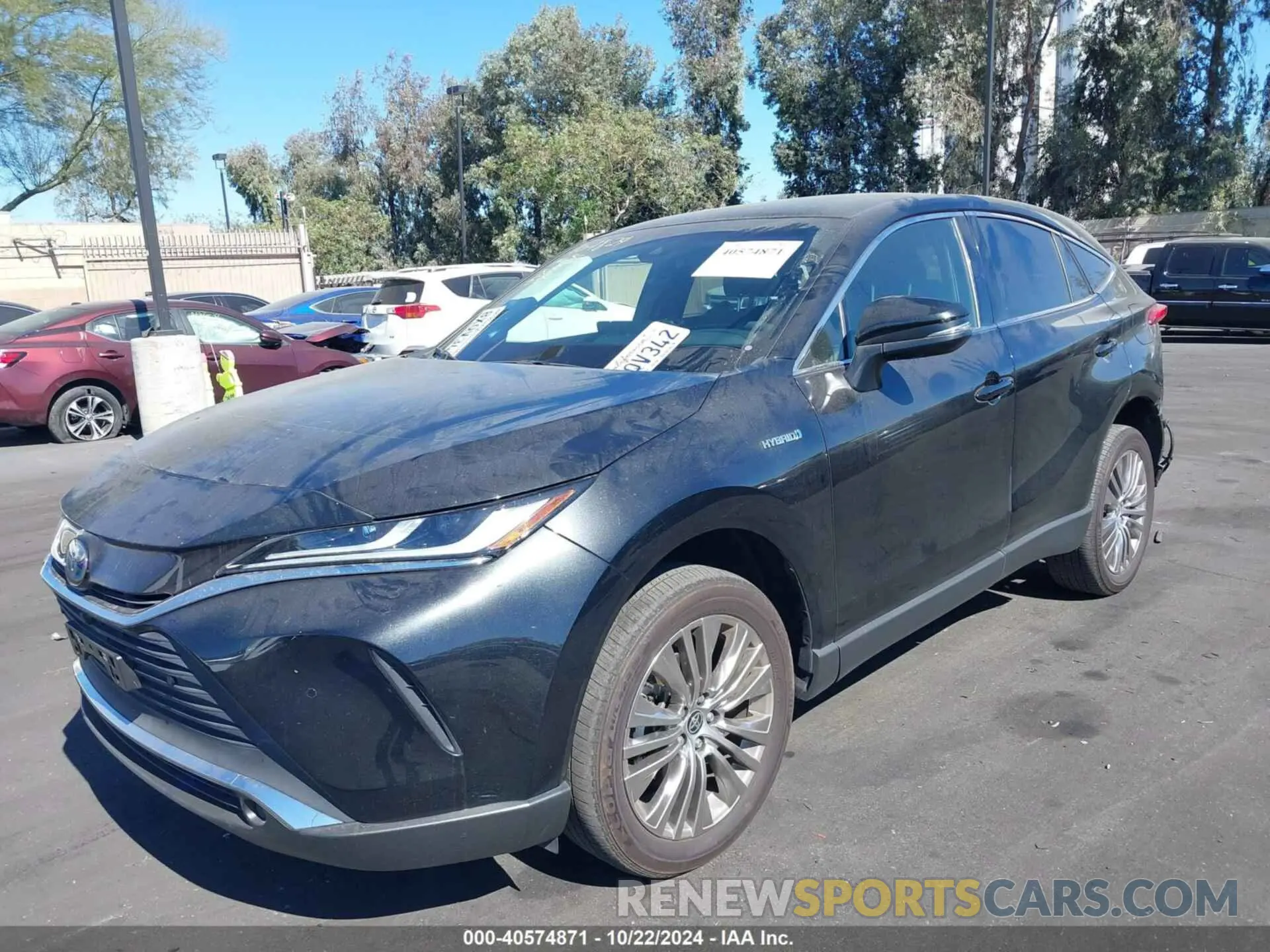 2 Photograph of a damaged car JTEAAAAHXMJ066353 TOYOTA VENZA 2021