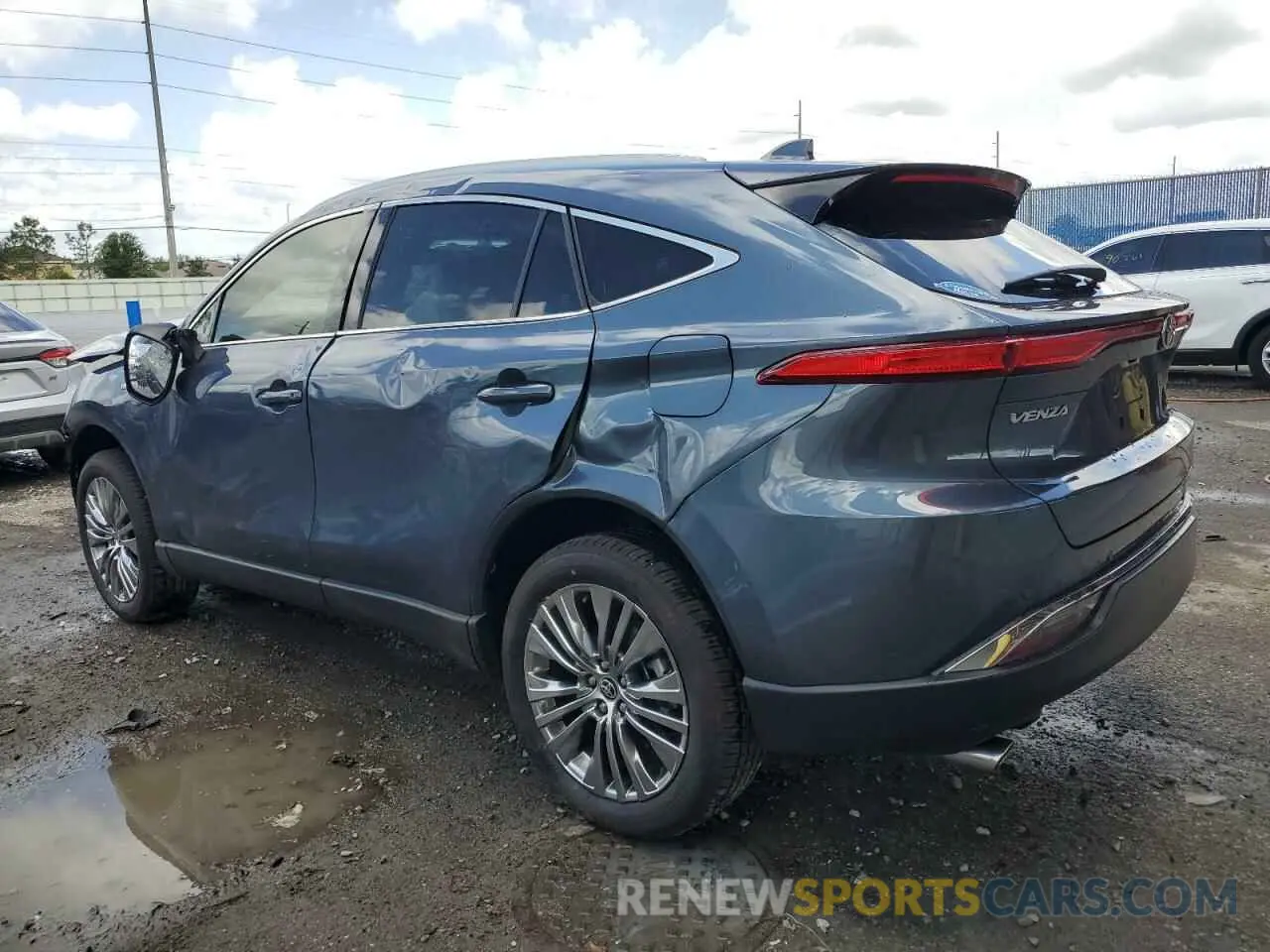 2 Photograph of a damaged car JTEAAAAHXMJ076381 TOYOTA VENZA 2021