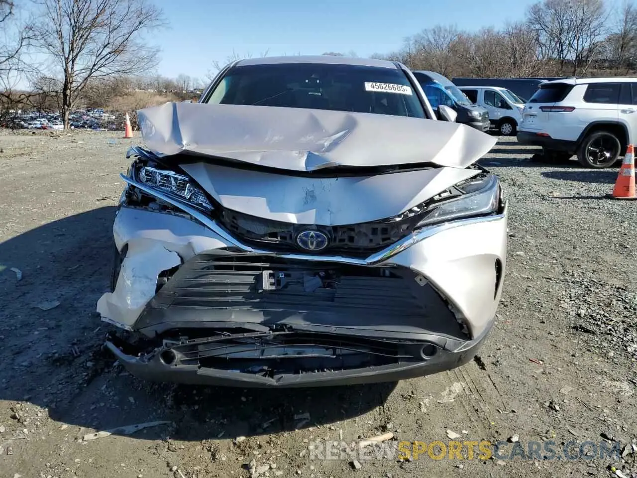 5 Photograph of a damaged car JTEAAAAH0NJ106277 TOYOTA VENZA 2022