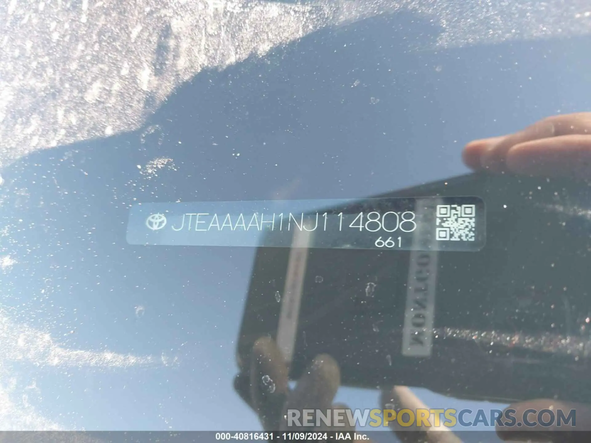 9 Photograph of a damaged car JTEAAAAH1NJ114808 TOYOTA VENZA 2022