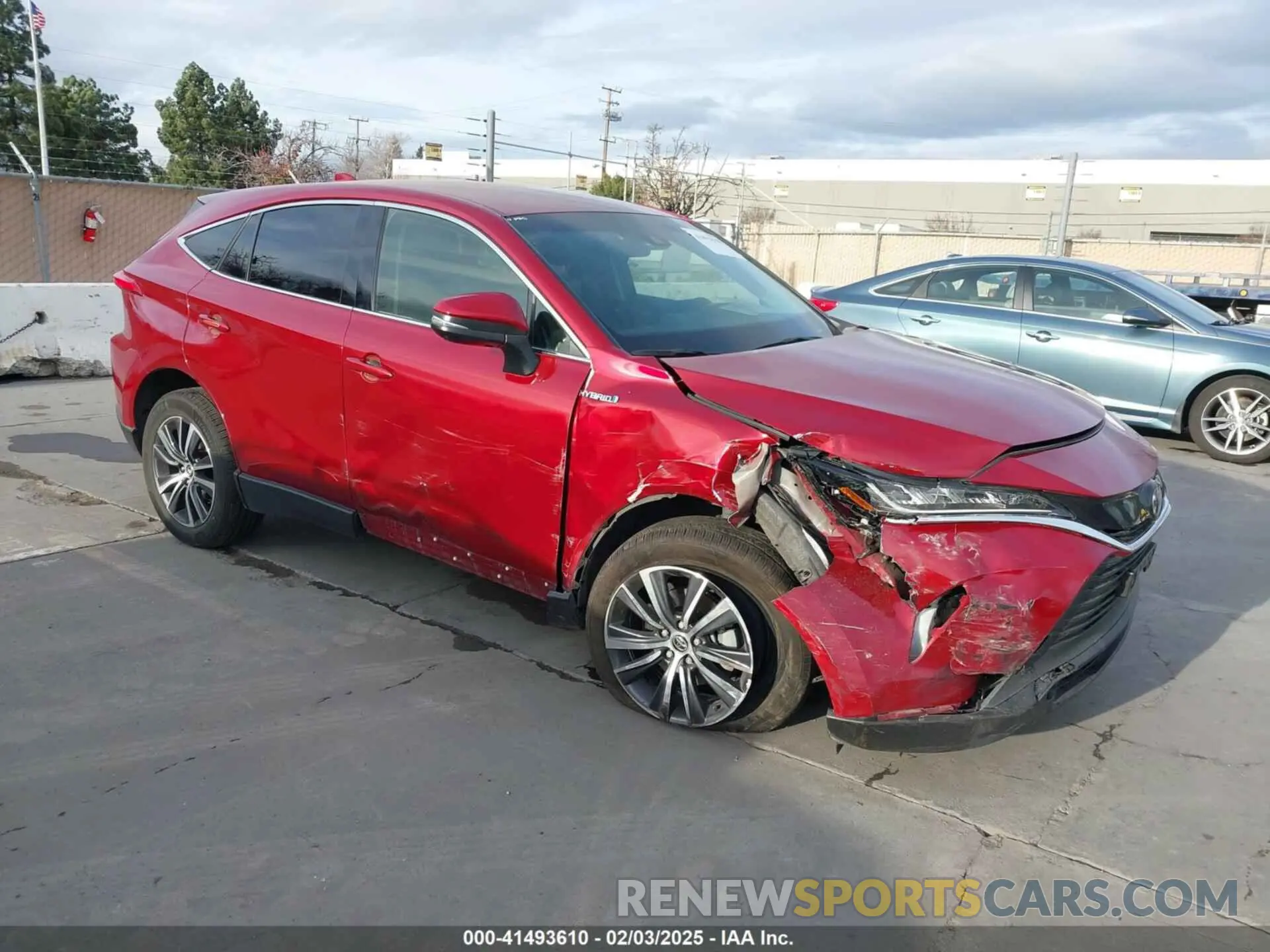 1 Photograph of a damaged car JTEAAAAH7NJ106597 TOYOTA VENZA 2022