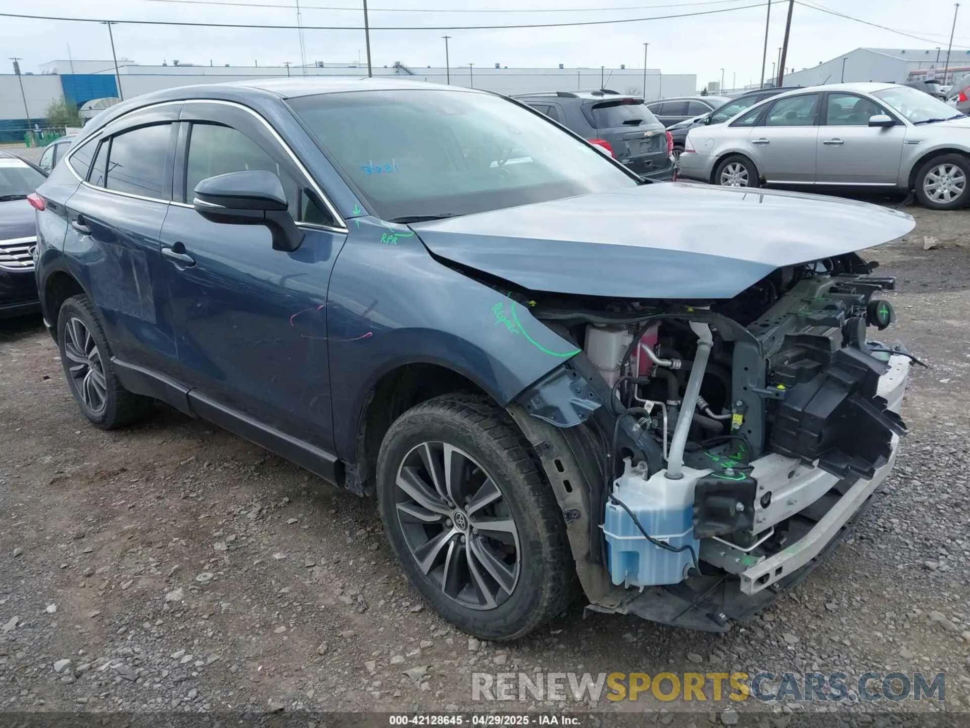 1 Photograph of a damaged car JTEAAAAH8NJ092371 TOYOTA VENZA 2022