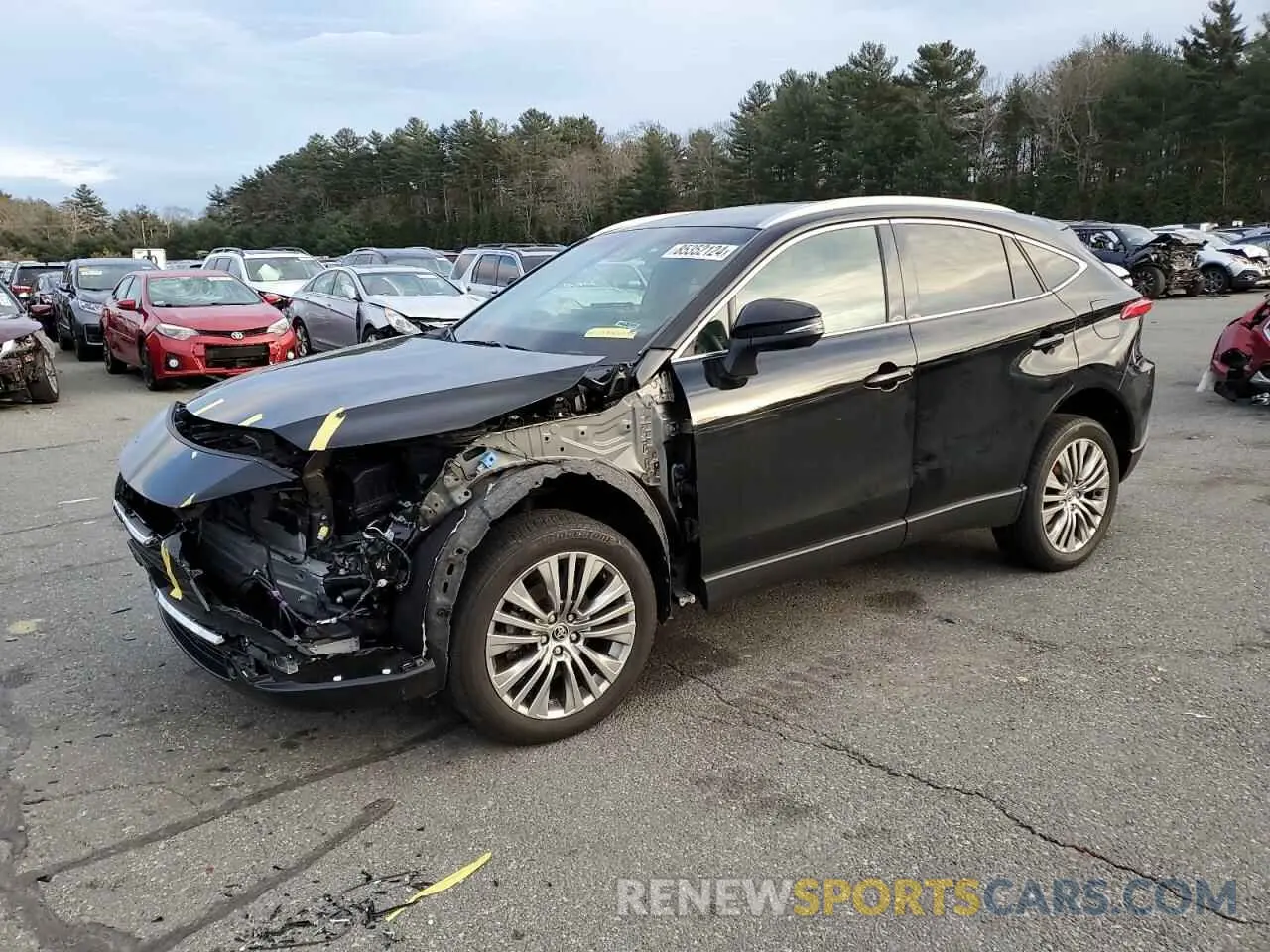 1 Photograph of a damaged car JTEAAAAH8NJ094444 TOYOTA VENZA 2022