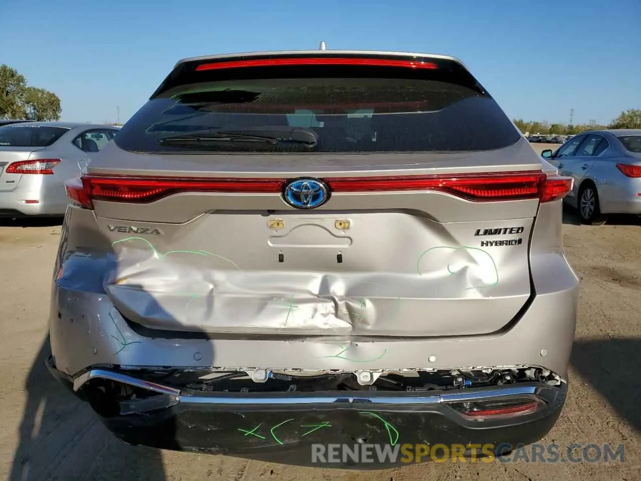 6 Photograph of a damaged car JTEAAAAH9NJ087356 TOYOTA VENZA 2022