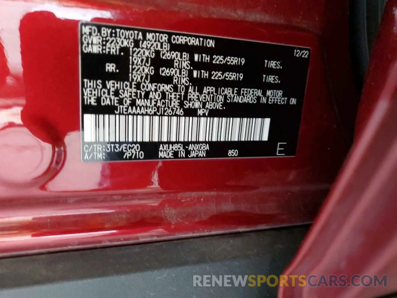 15 Photograph of a damaged car JTEAAAAH6PJ126746 TOYOTA VENZA 2023