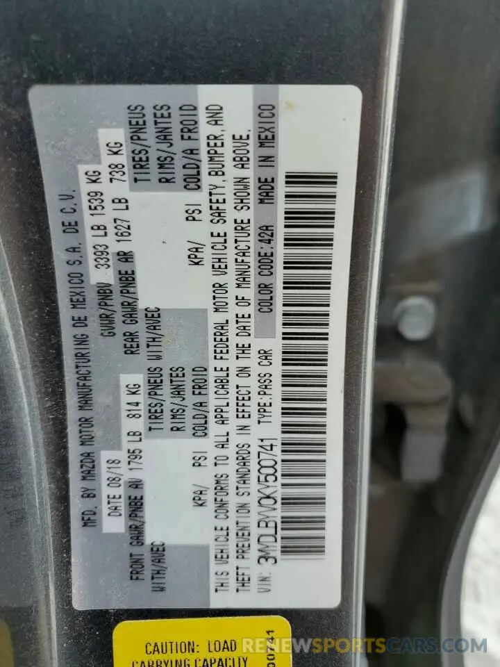 12 Photograph of a damaged car 3MYDLBYV0KY500741 TOYOTA YARIS 2019