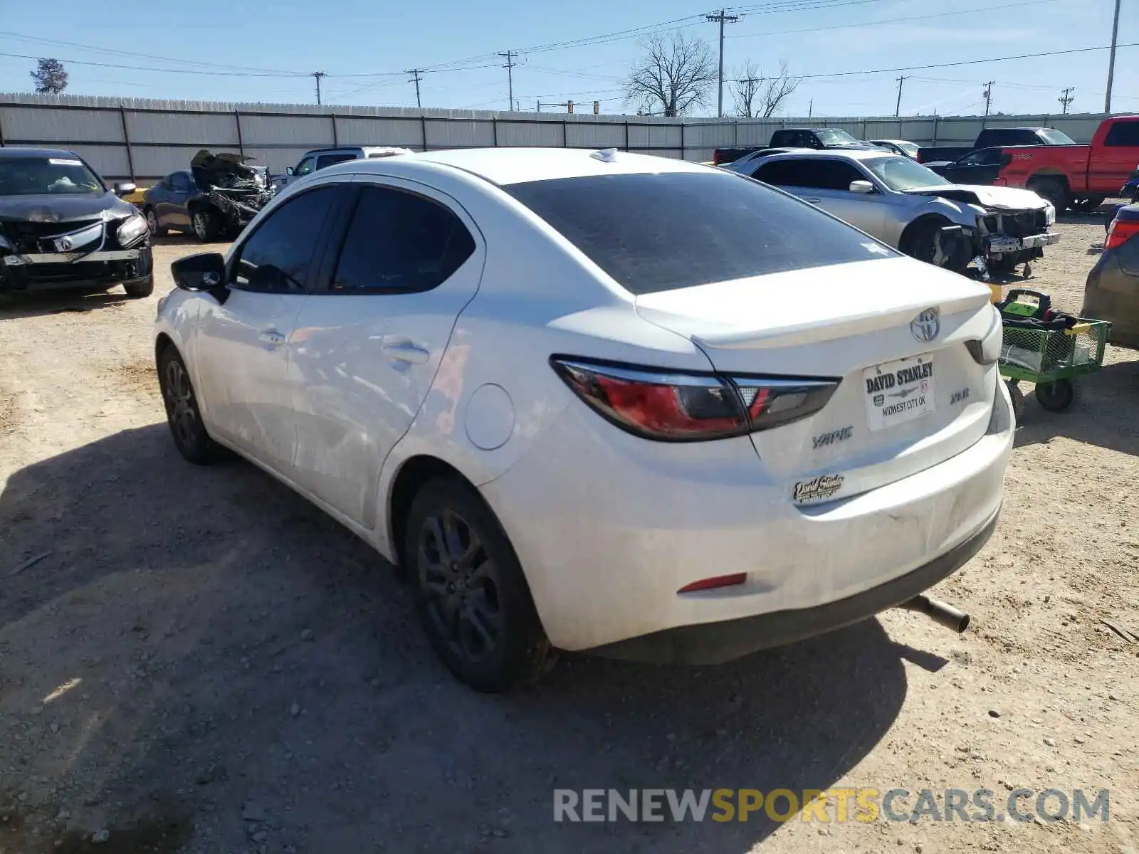 3 Photograph of a damaged car 3MYDLBYV0KY503686 TOYOTA YARIS 2019