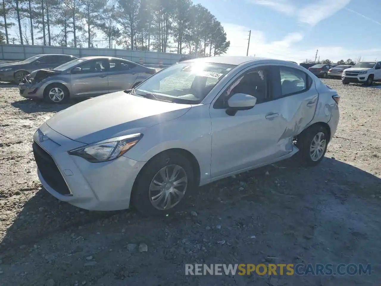 1 Photograph of a damaged car 3MYDLBYV0KY505938 TOYOTA YARIS 2019