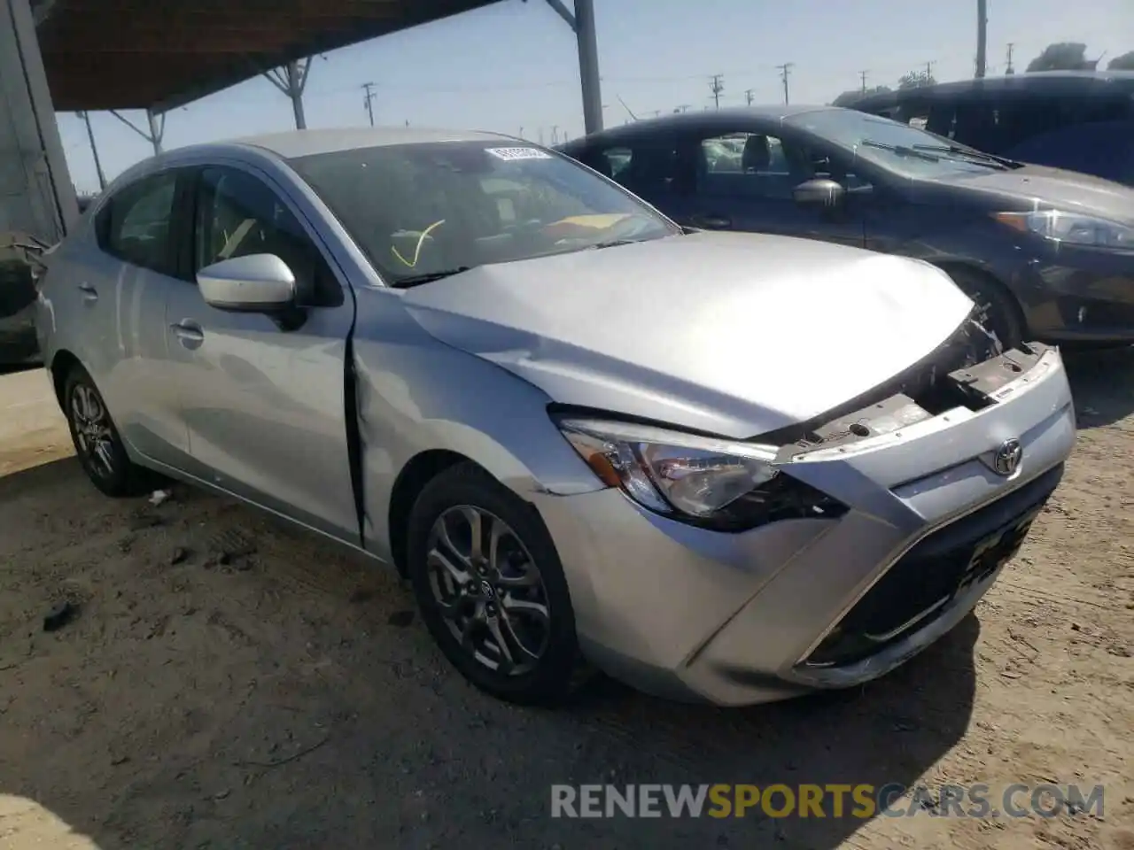 1 Photograph of a damaged car 3MYDLBYV0KY507074 TOYOTA YARIS 2019