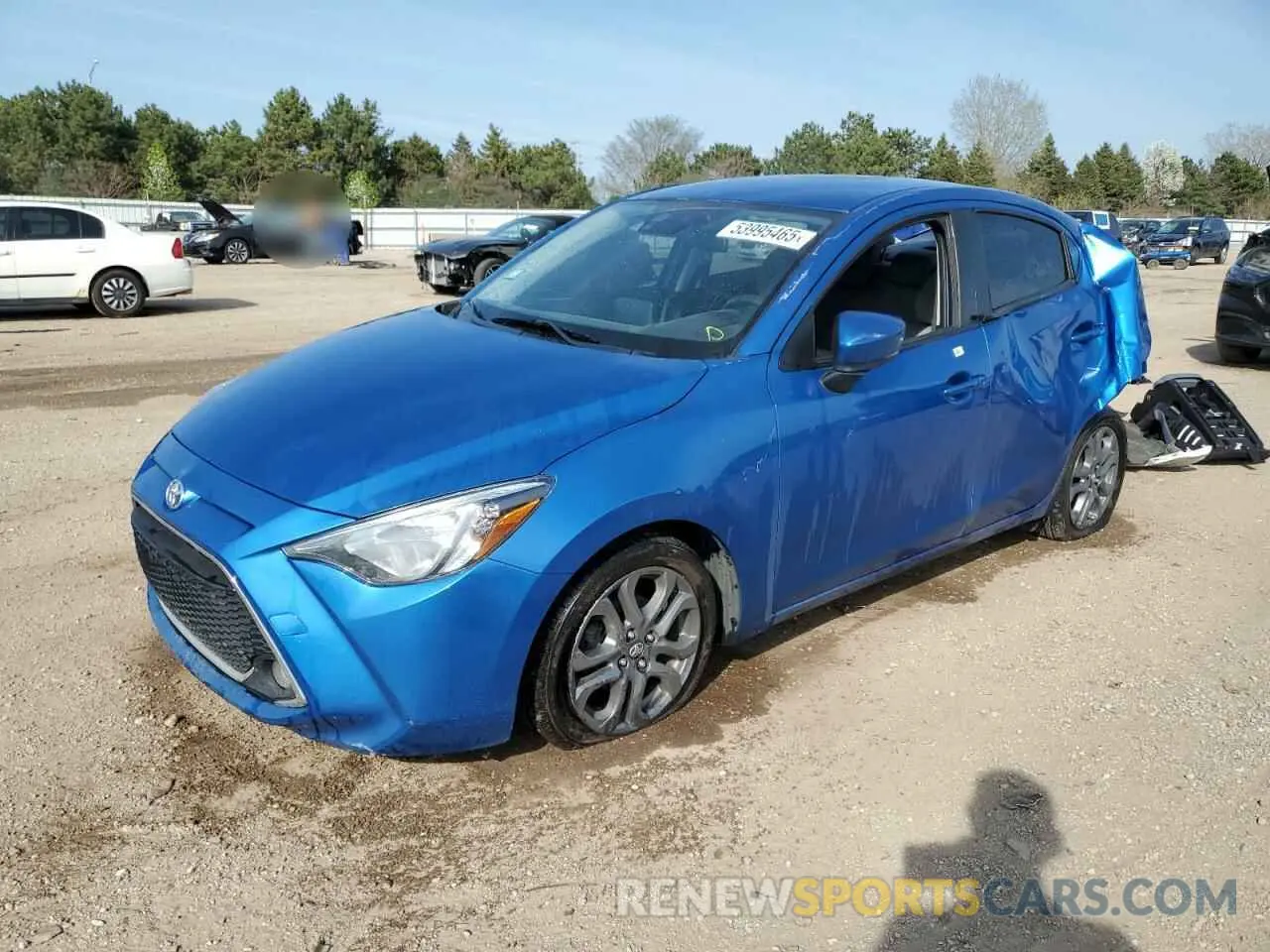 1 Photograph of a damaged car 3MYDLBYV0KY520990 TOYOTA YARIS 2019