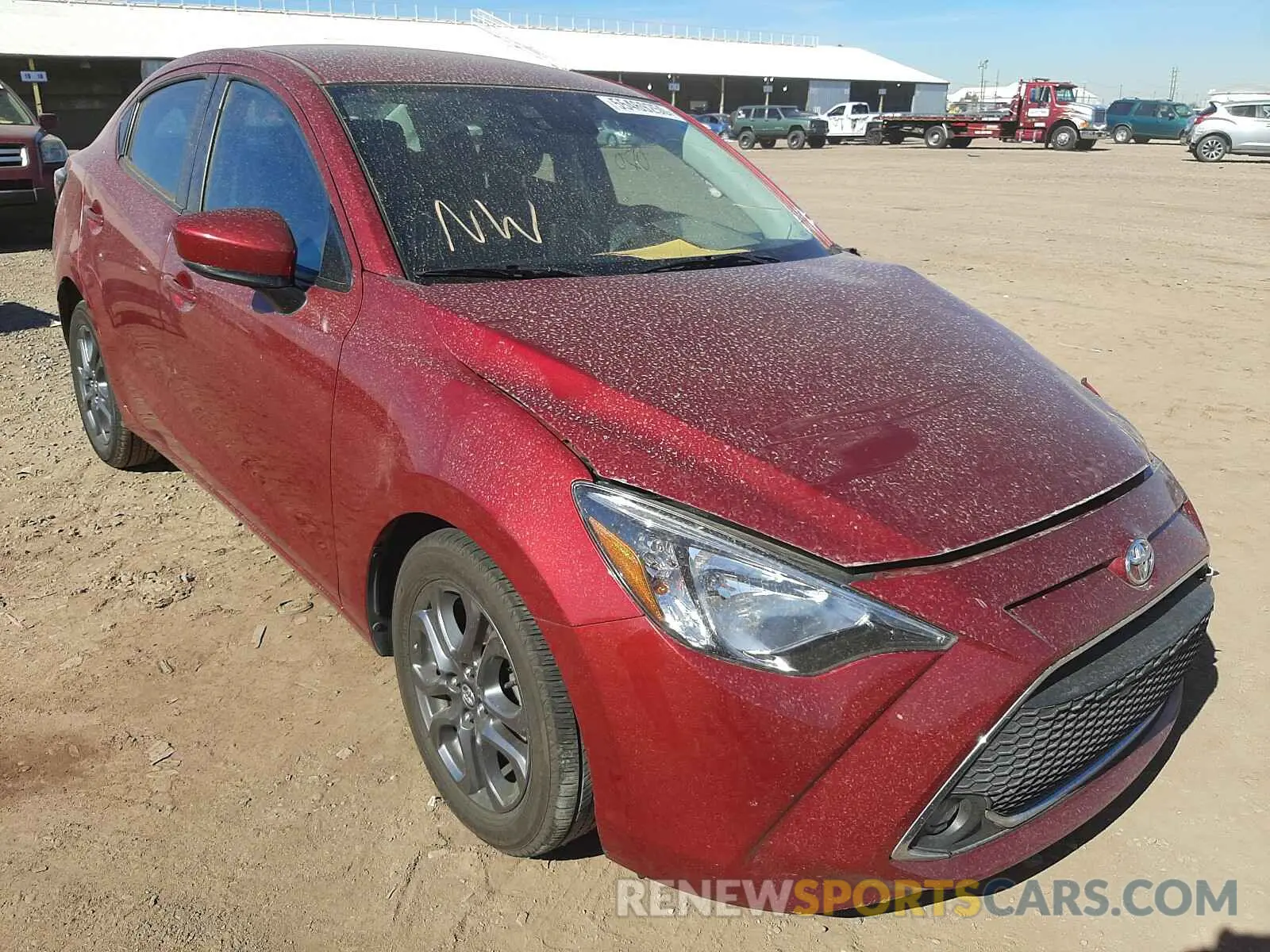 1 Photograph of a damaged car 3MYDLBYV0KY522366 TOYOTA YARIS 2019