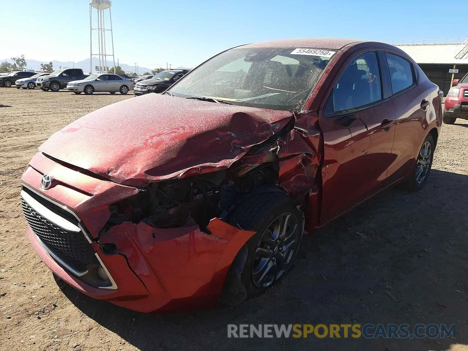 2 Photograph of a damaged car 3MYDLBYV0KY522366 TOYOTA YARIS 2019