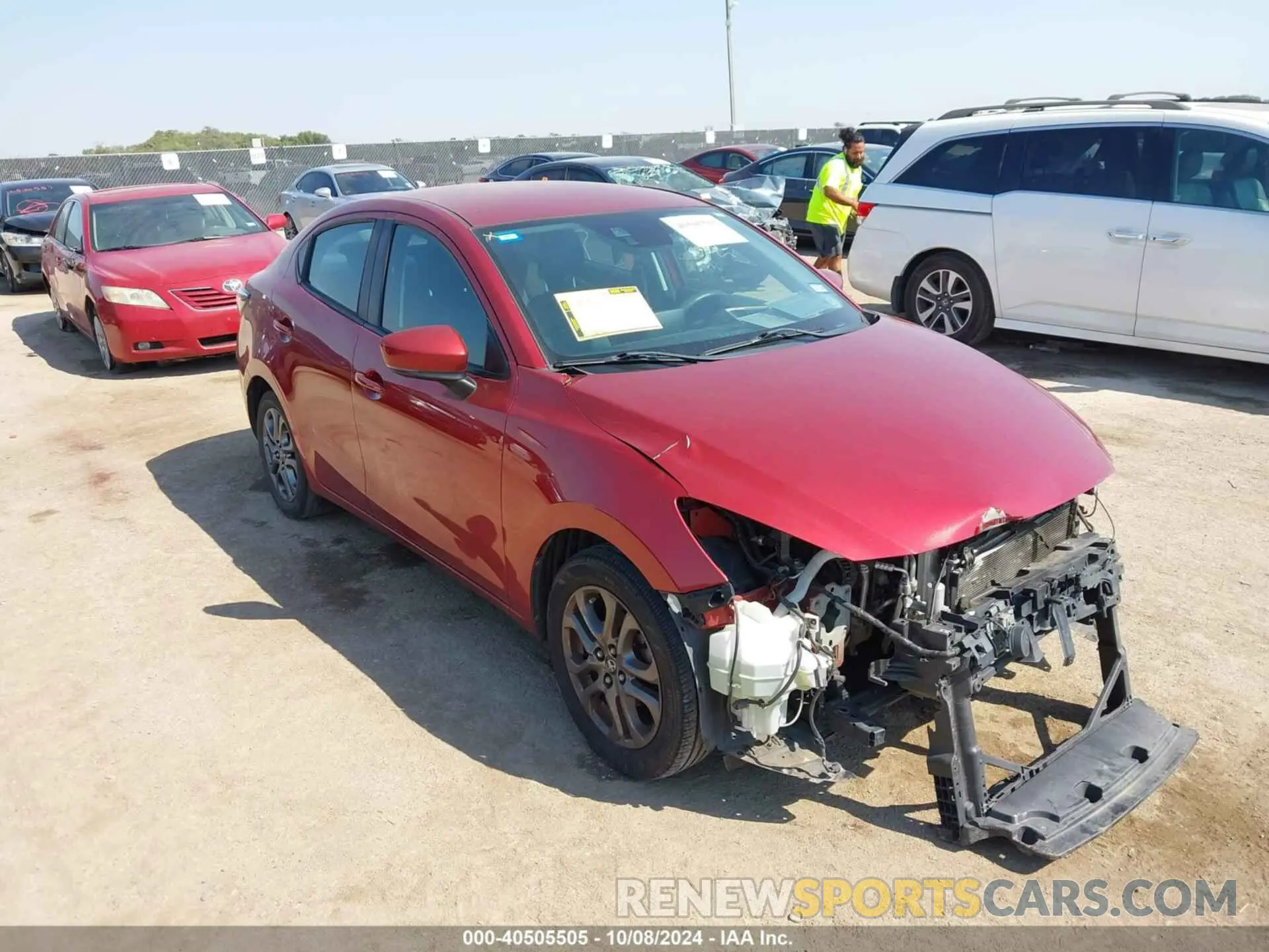 1 Photograph of a damaged car 3MYDLBYV0KY525073 TOYOTA YARIS 2019