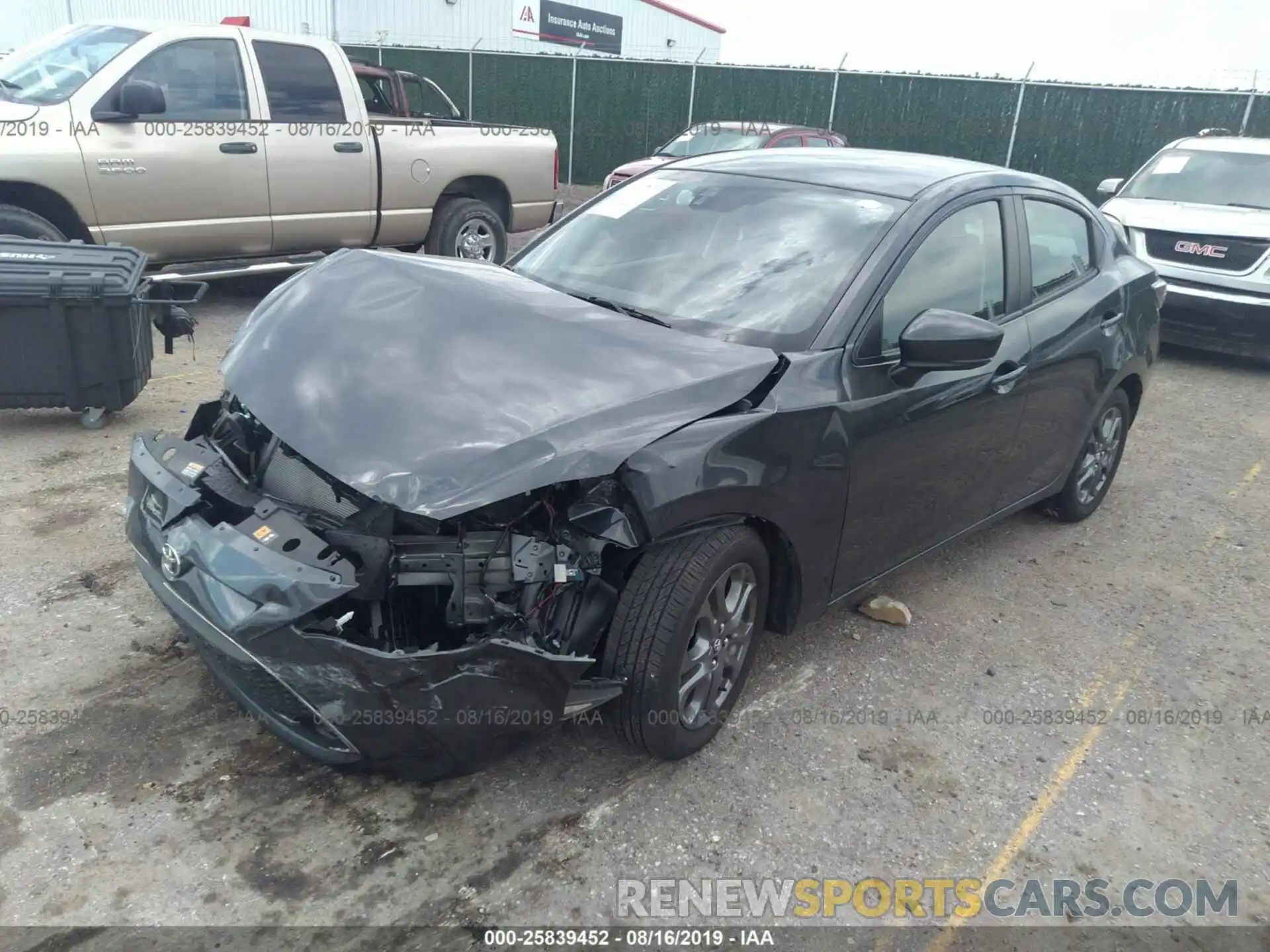 2 Photograph of a damaged car 3MYDLBYV0KY527289 TOYOTA YARIS 2019