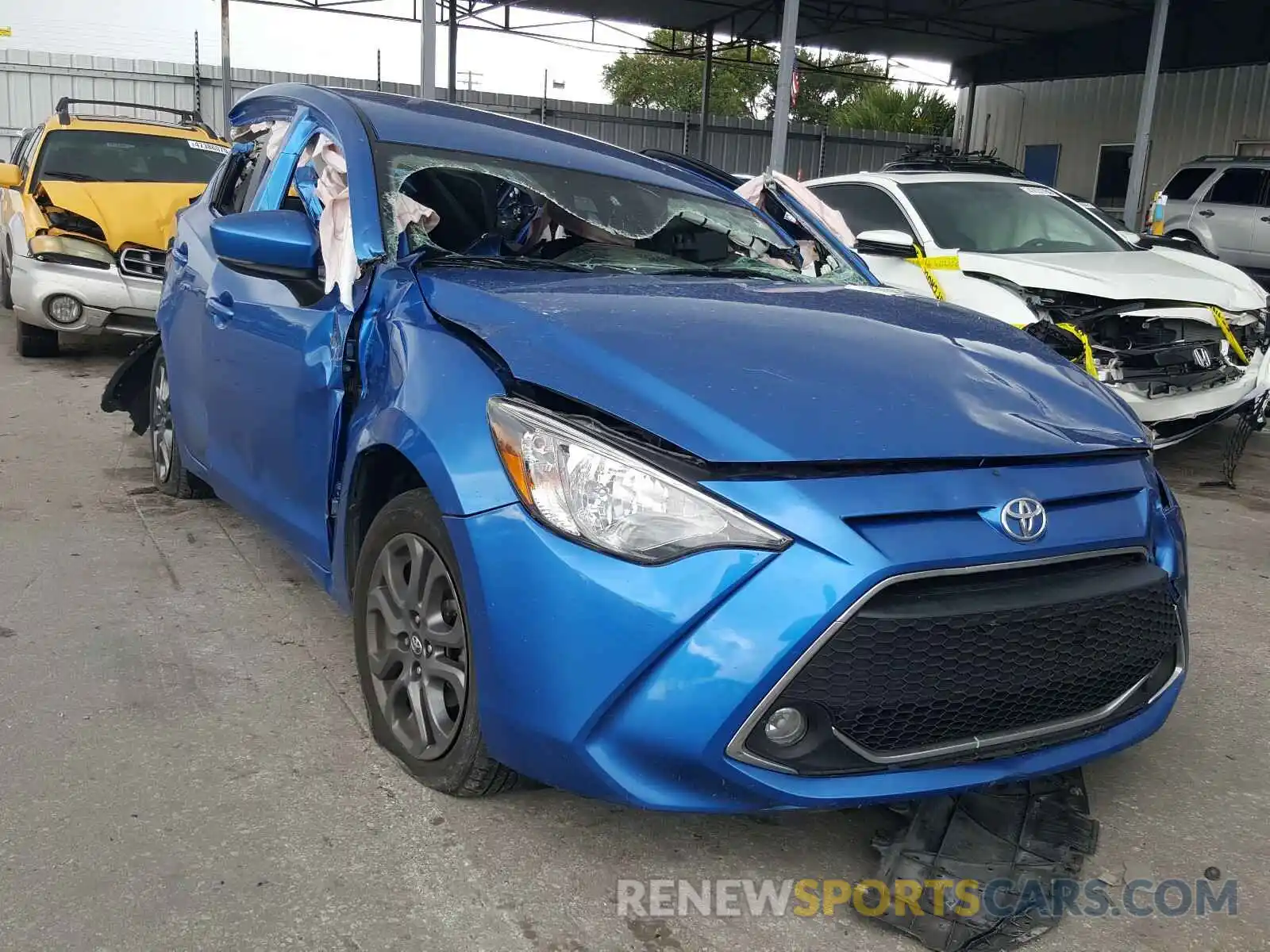 1 Photograph of a damaged car 3MYDLBYV1KY503020 TOYOTA YARIS 2019