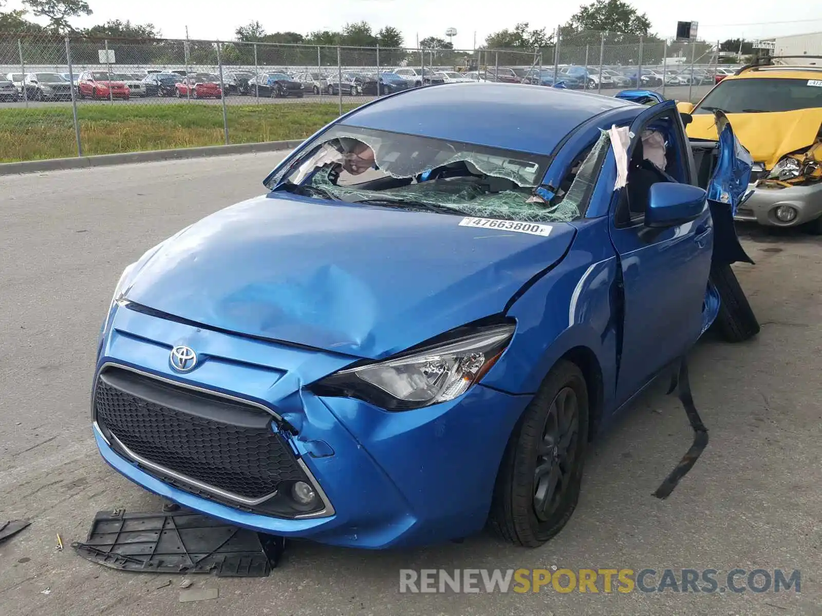 2 Photograph of a damaged car 3MYDLBYV1KY503020 TOYOTA YARIS 2019