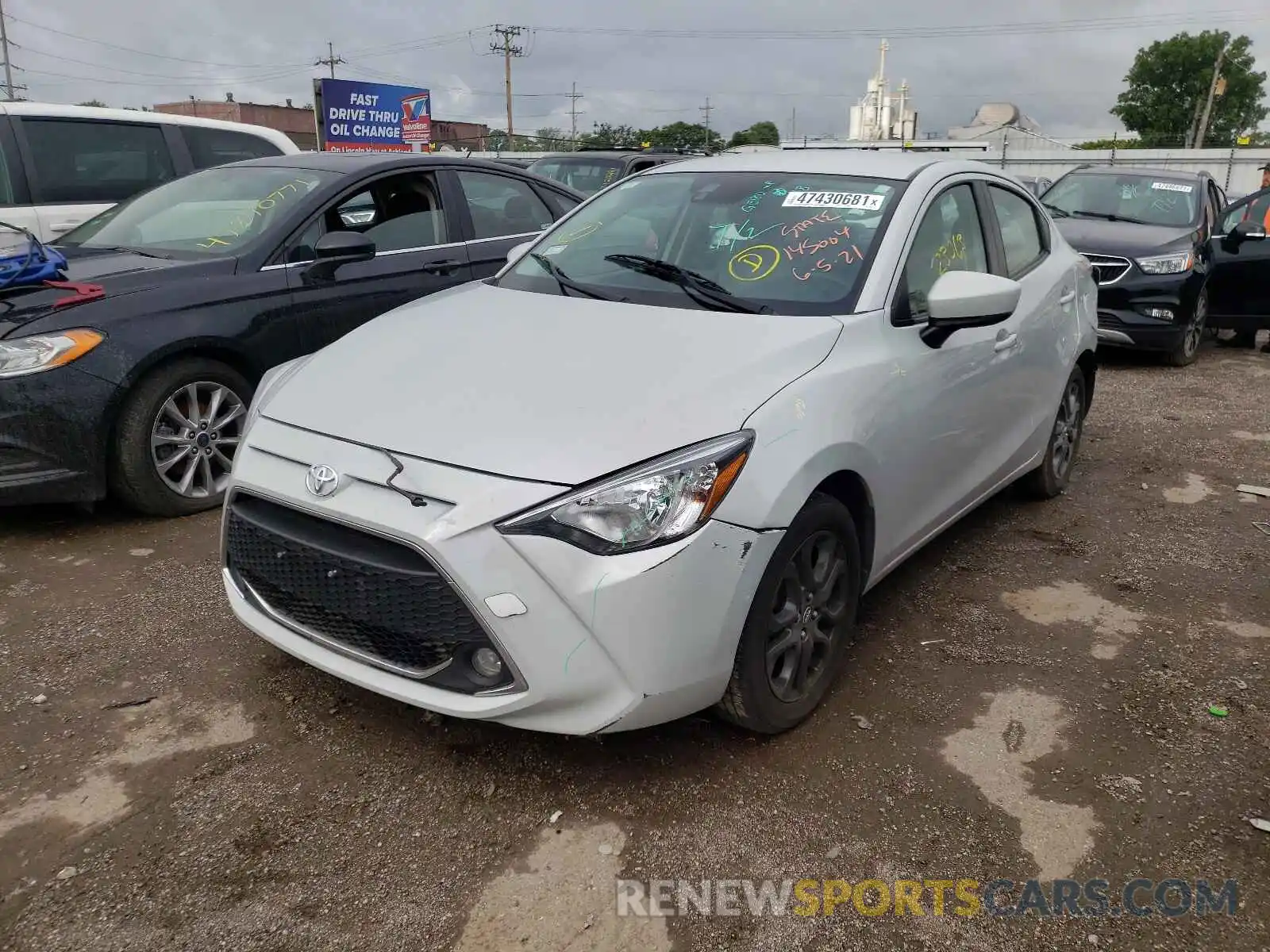 2 Photograph of a damaged car 3MYDLBYV1KY508203 TOYOTA YARIS 2019