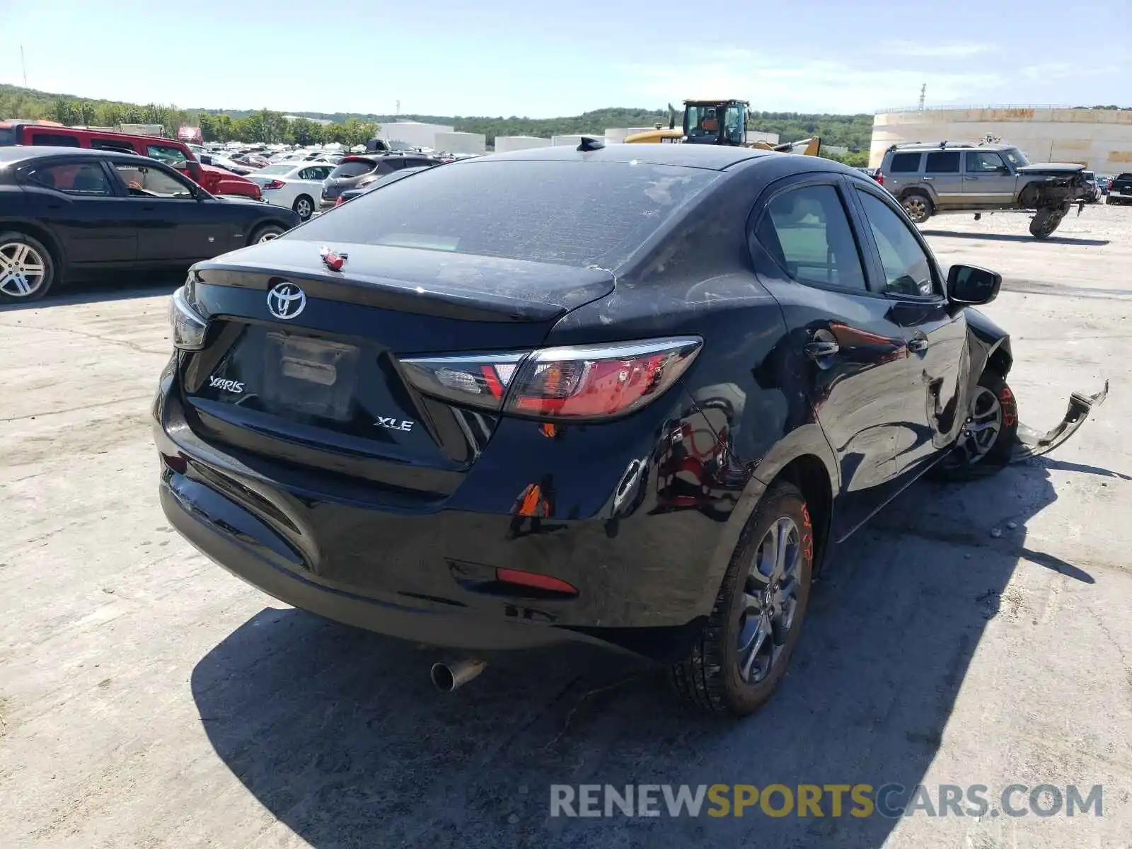 4 Photograph of a damaged car 3MYDLBYV1KY512994 TOYOTA YARIS 2019