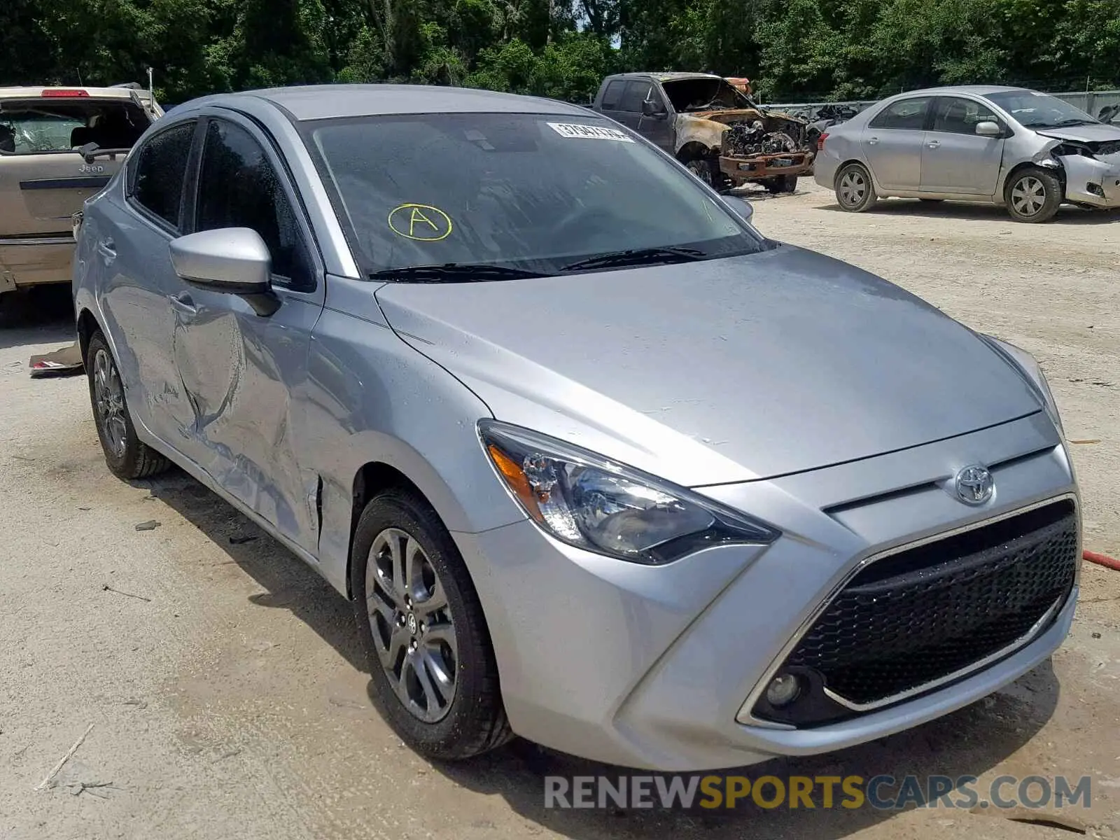 1 Photograph of a damaged car 3MYDLBYV2KY503222 TOYOTA YARIS 2019
