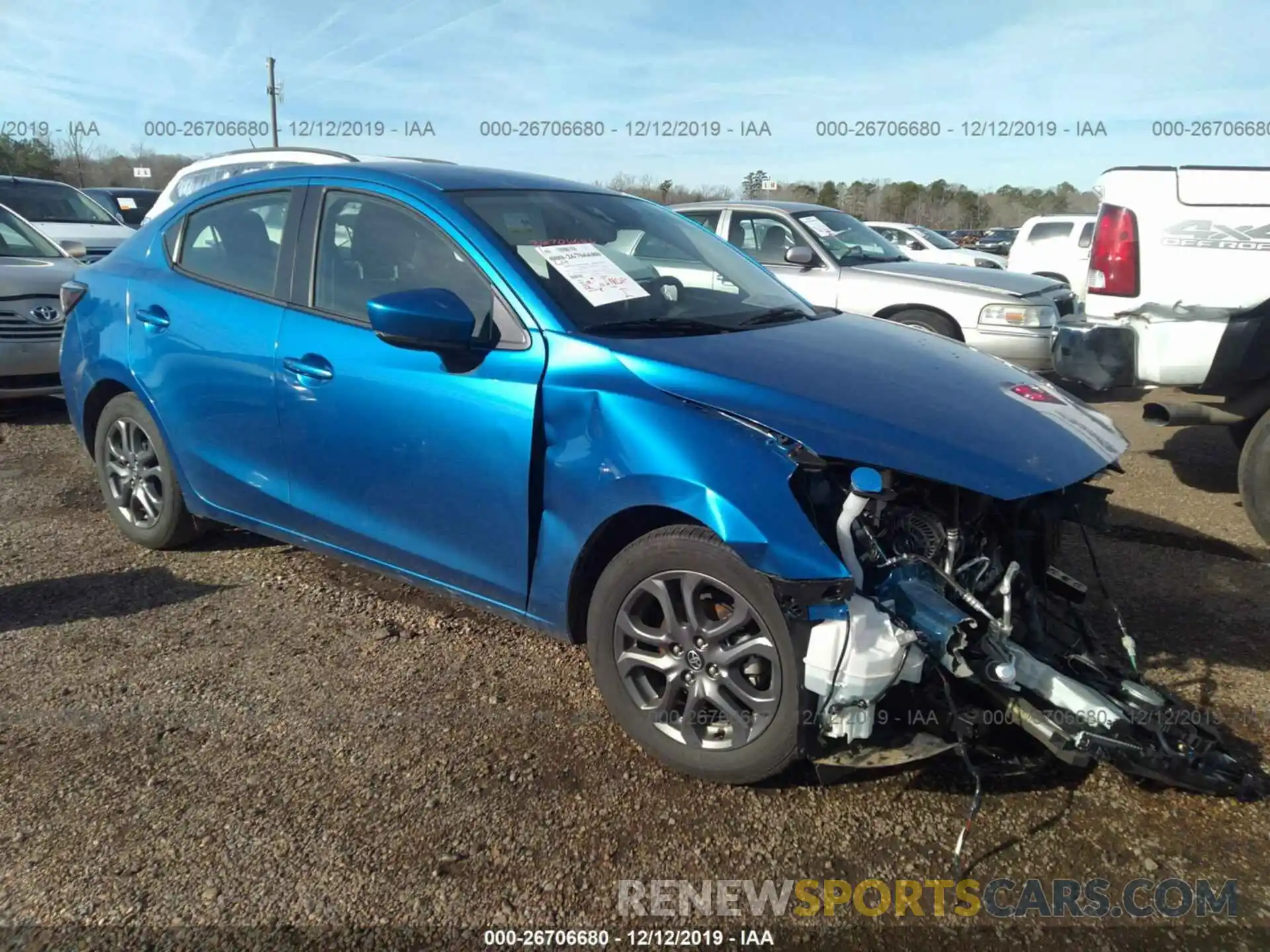 1 Photograph of a damaged car 3MYDLBYV2KY513264 TOYOTA YARIS 2019