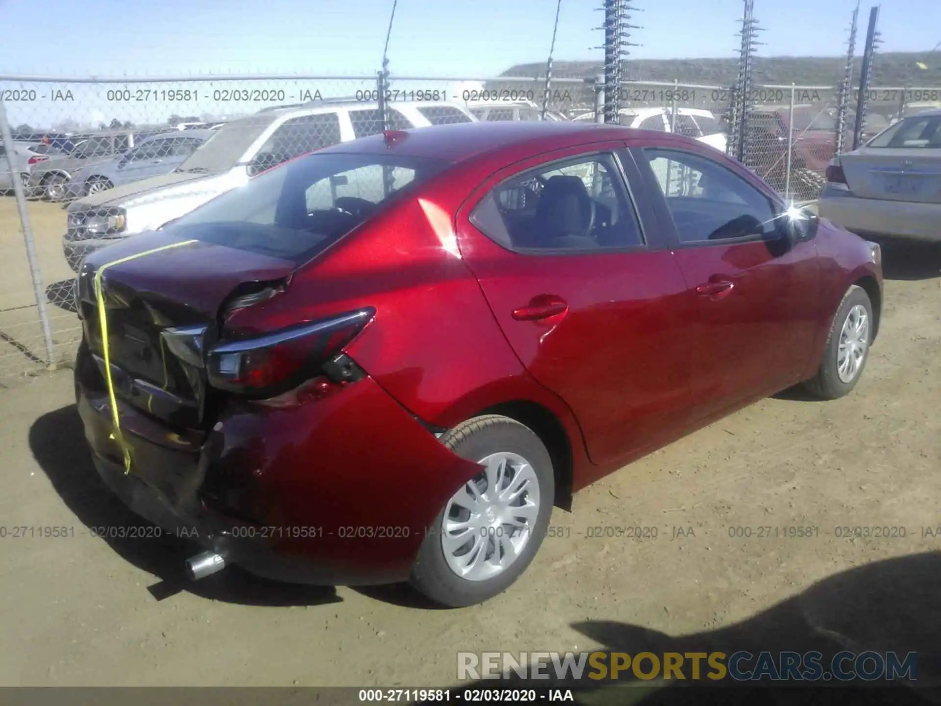 4 Photograph of a damaged car 3MYDLBYV2KY520344 TOYOTA YARIS 2019