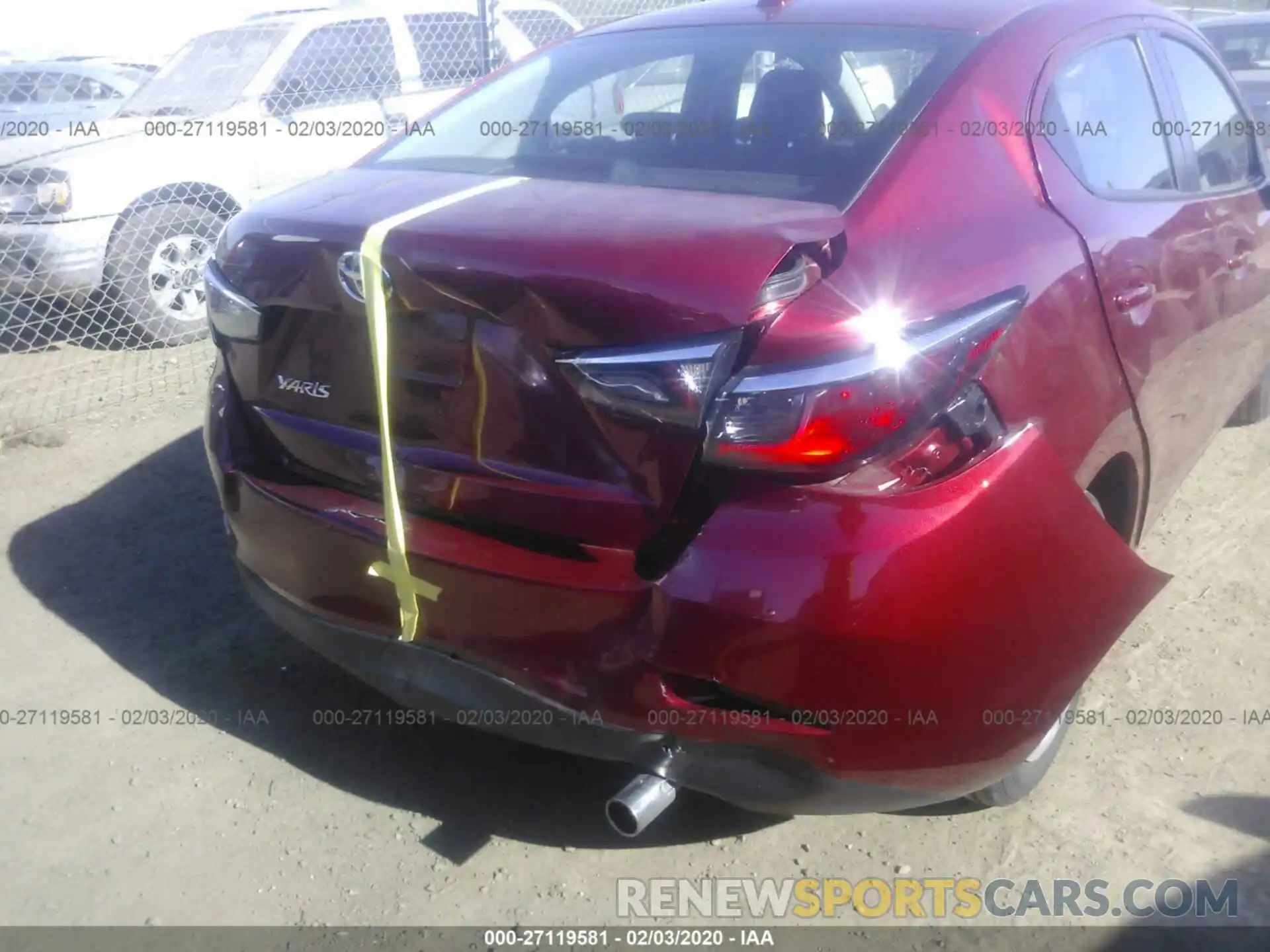 6 Photograph of a damaged car 3MYDLBYV2KY520344 TOYOTA YARIS 2019