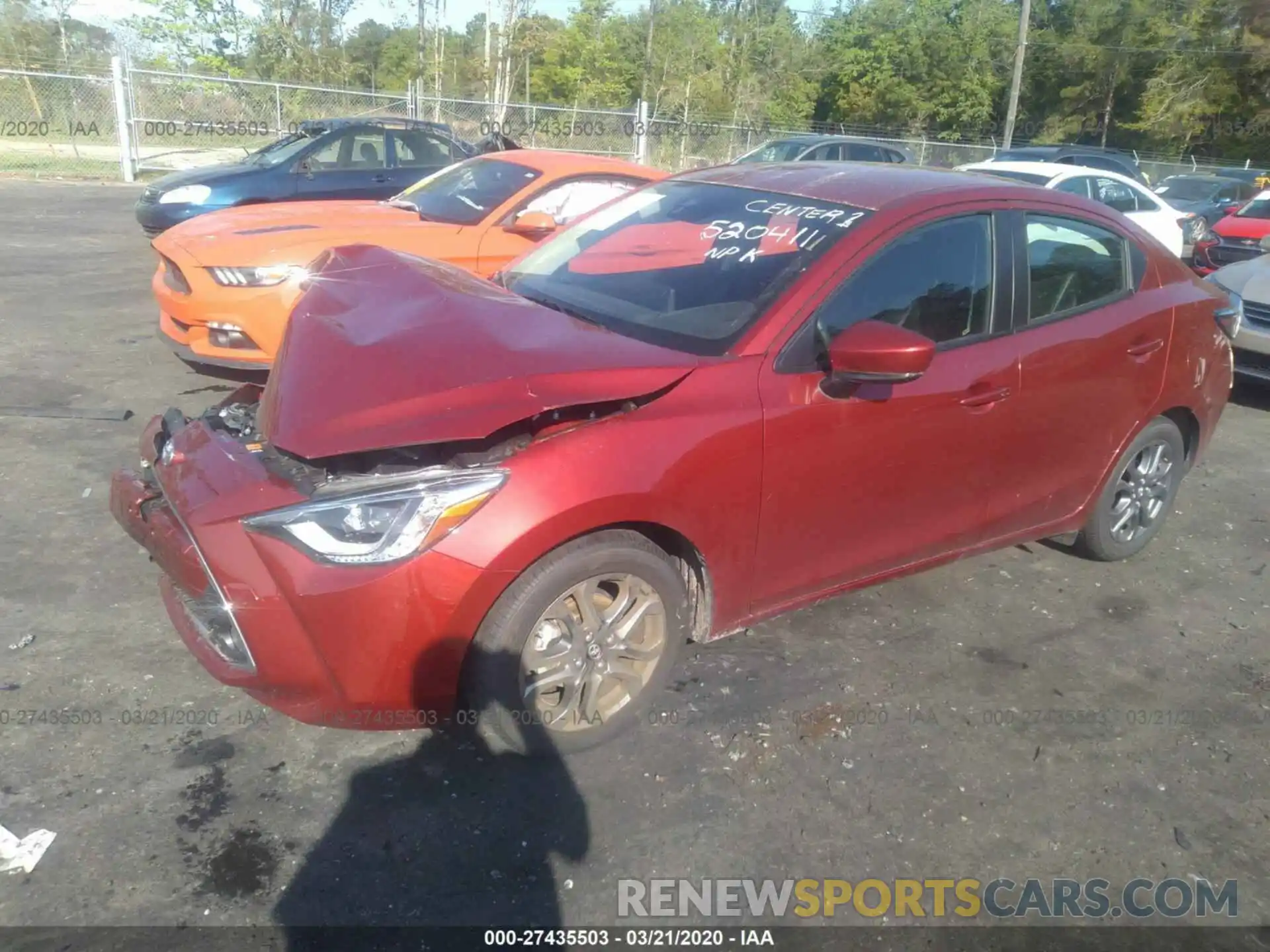 2 Photograph of a damaged car 3MYDLBYV2KY520411 TOYOTA YARIS 2019