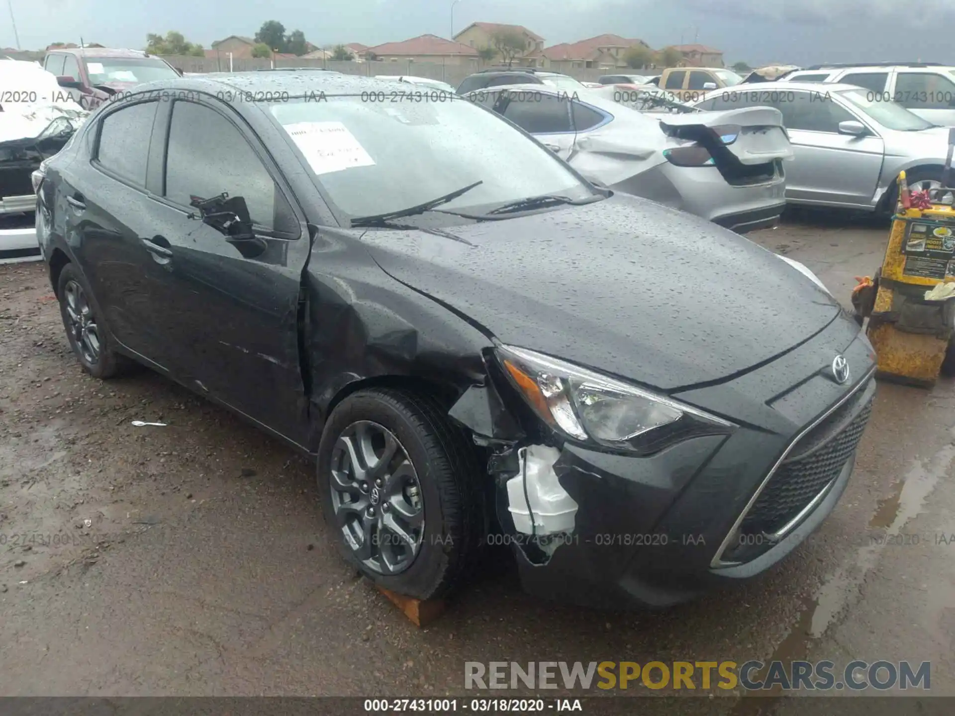 1 Photograph of a damaged car 3MYDLBYV2KY525446 TOYOTA YARIS 2019