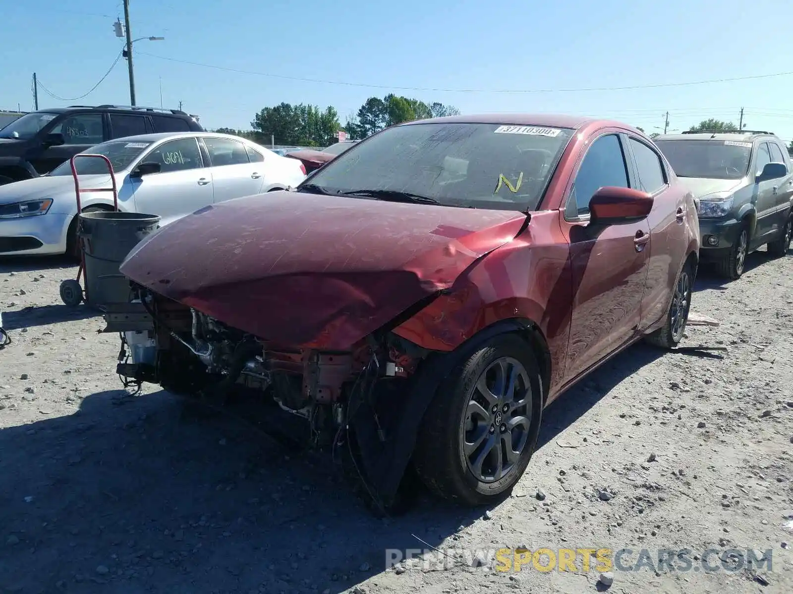 2 Photograph of a damaged car 3MYDLBYV3KY514097 TOYOTA YARIS 2019