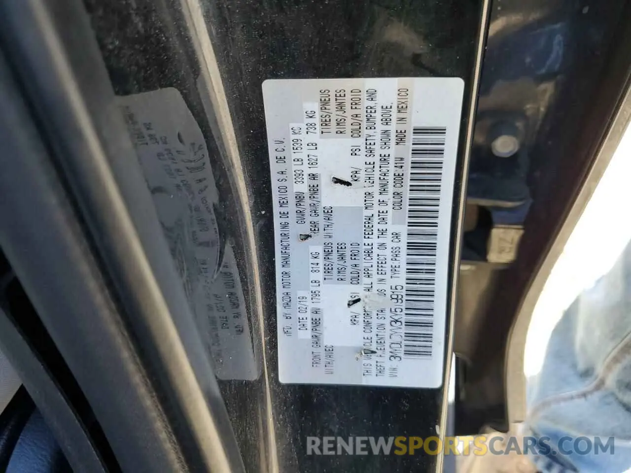 13 Photograph of a damaged car 3MYDLBYV3KY519915 TOYOTA YARIS 2019