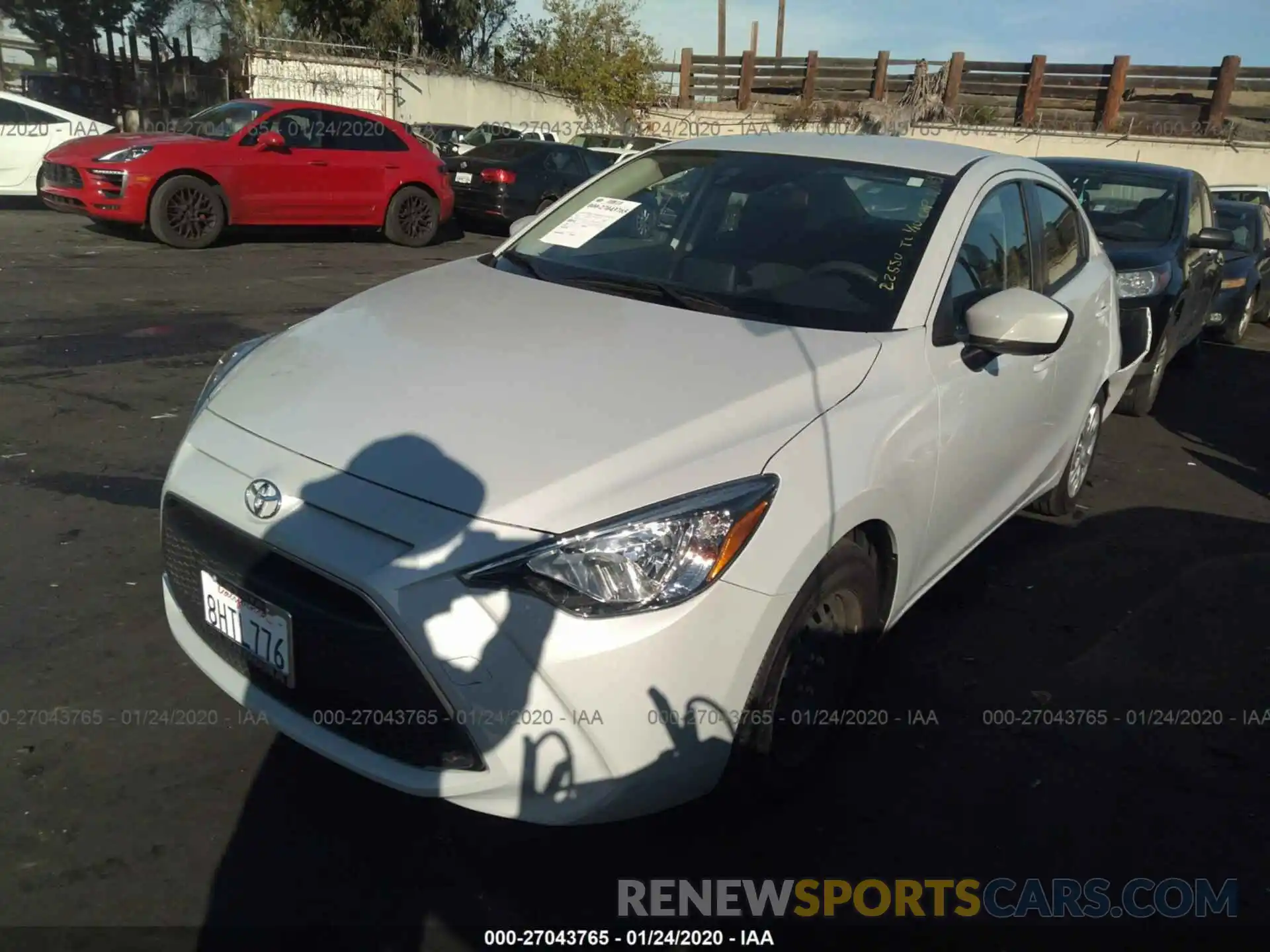 2 Photograph of a damaged car 3MYDLBYV4KY510740 TOYOTA YARIS 2019