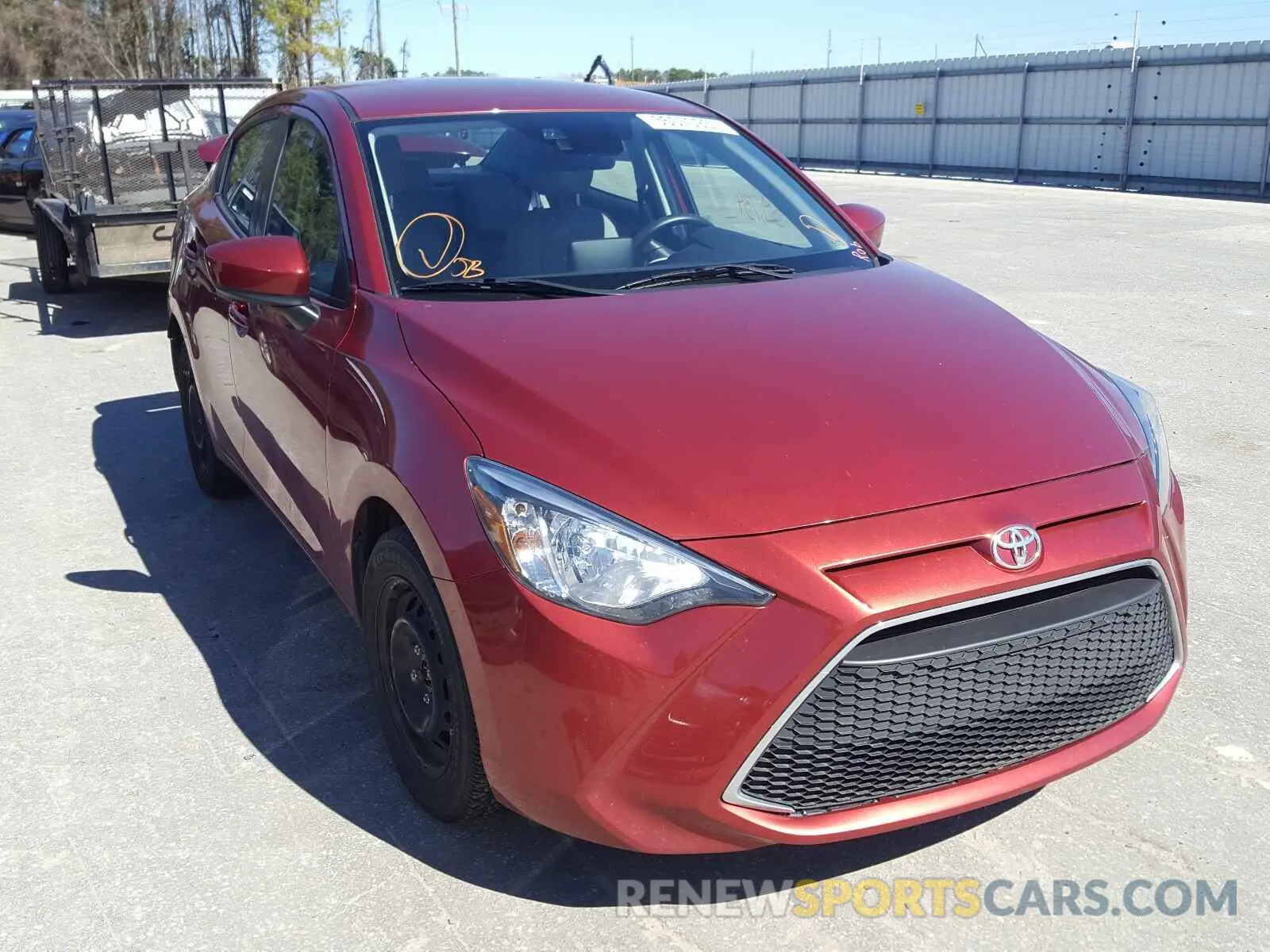 1 Photograph of a damaged car 3MYDLBYV4KY511323 TOYOTA YARIS 2019