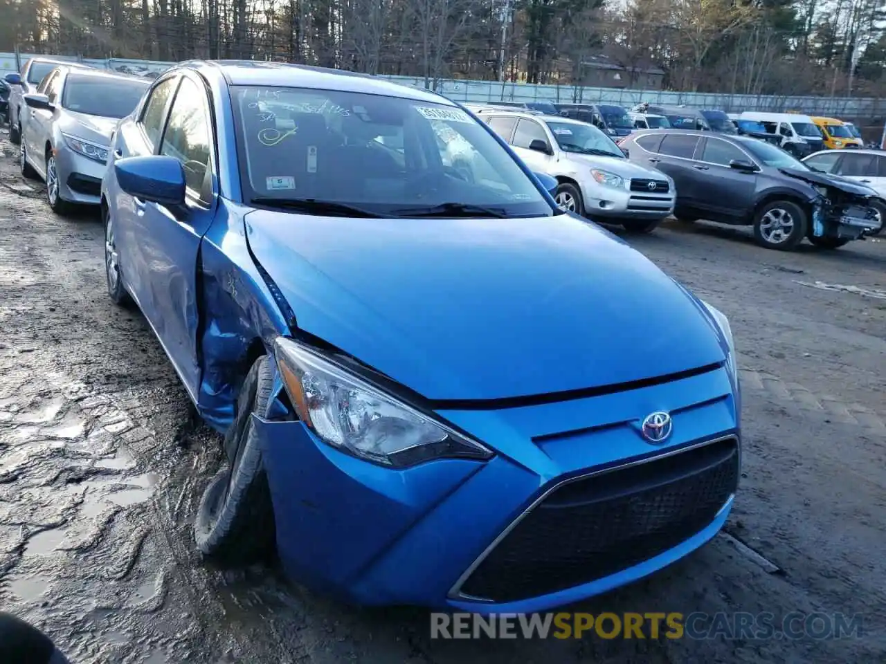 1 Photograph of a damaged car 3MYDLBYV4KY524038 TOYOTA YARIS 2019