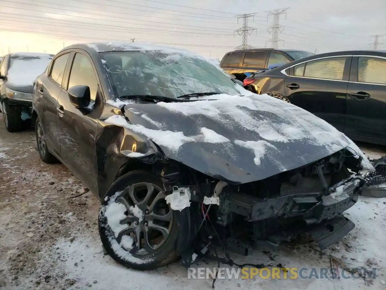 1 Photograph of a damaged car 3MYDLBYV5KY505174 TOYOTA YARIS 2019