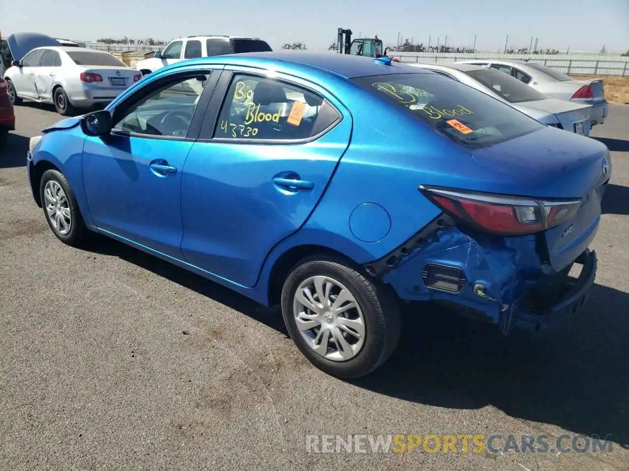 3 Photograph of a damaged car 3MYDLBYV5KY516255 TOYOTA YARIS 2019