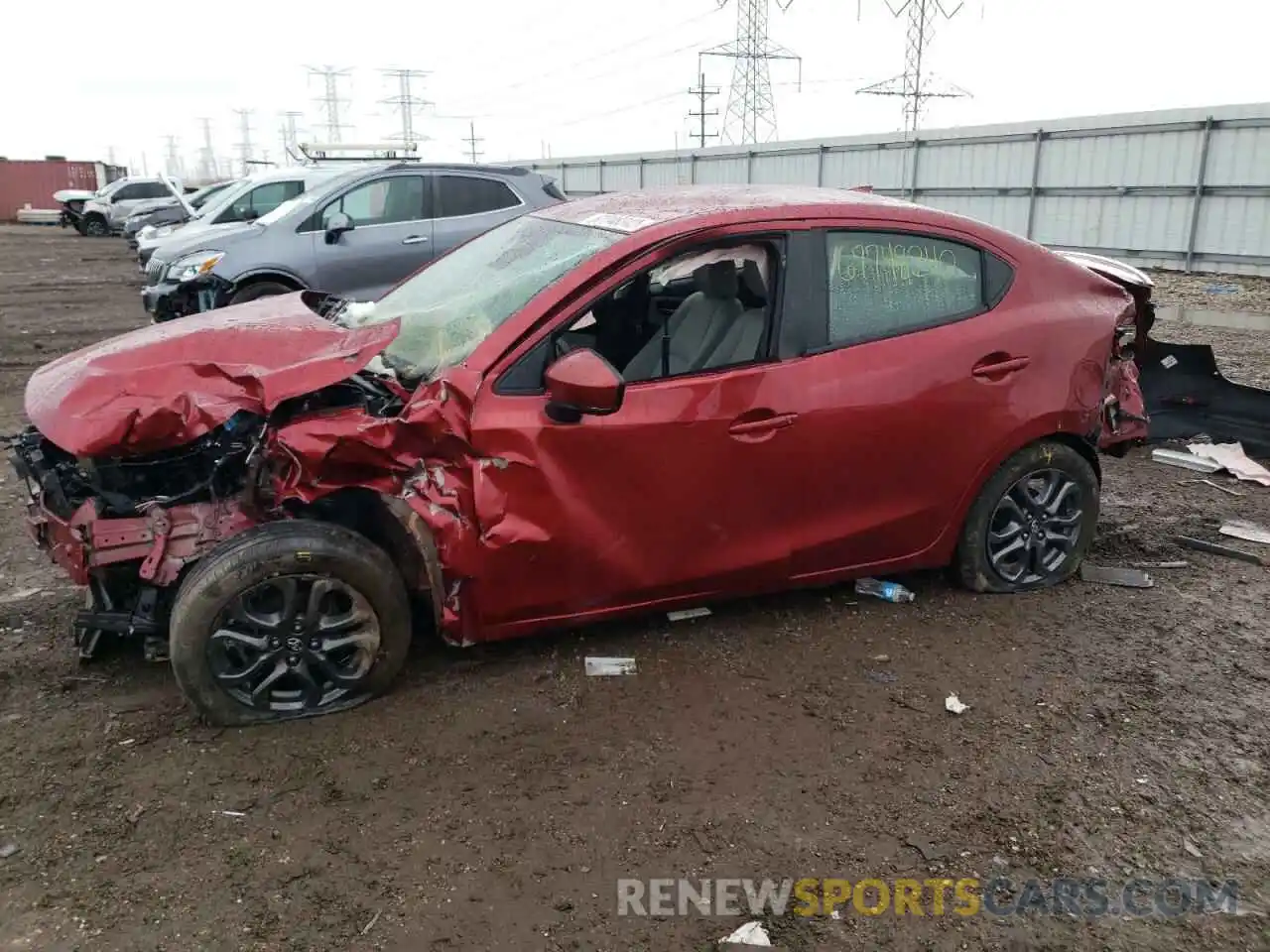 1 Photograph of a damaged car 3MYDLBYV5KY516885 TOYOTA YARIS 2019