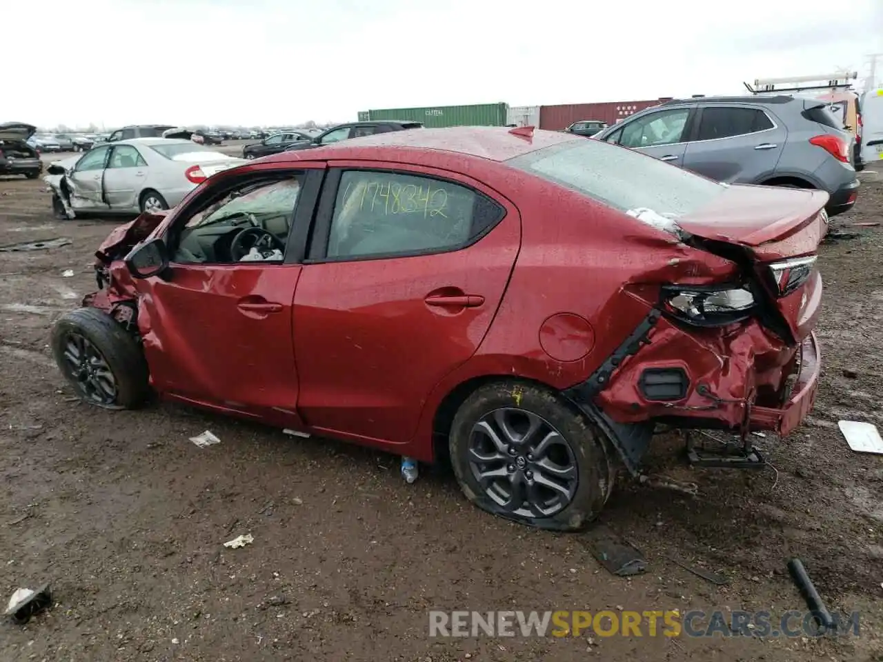 2 Photograph of a damaged car 3MYDLBYV5KY516885 TOYOTA YARIS 2019