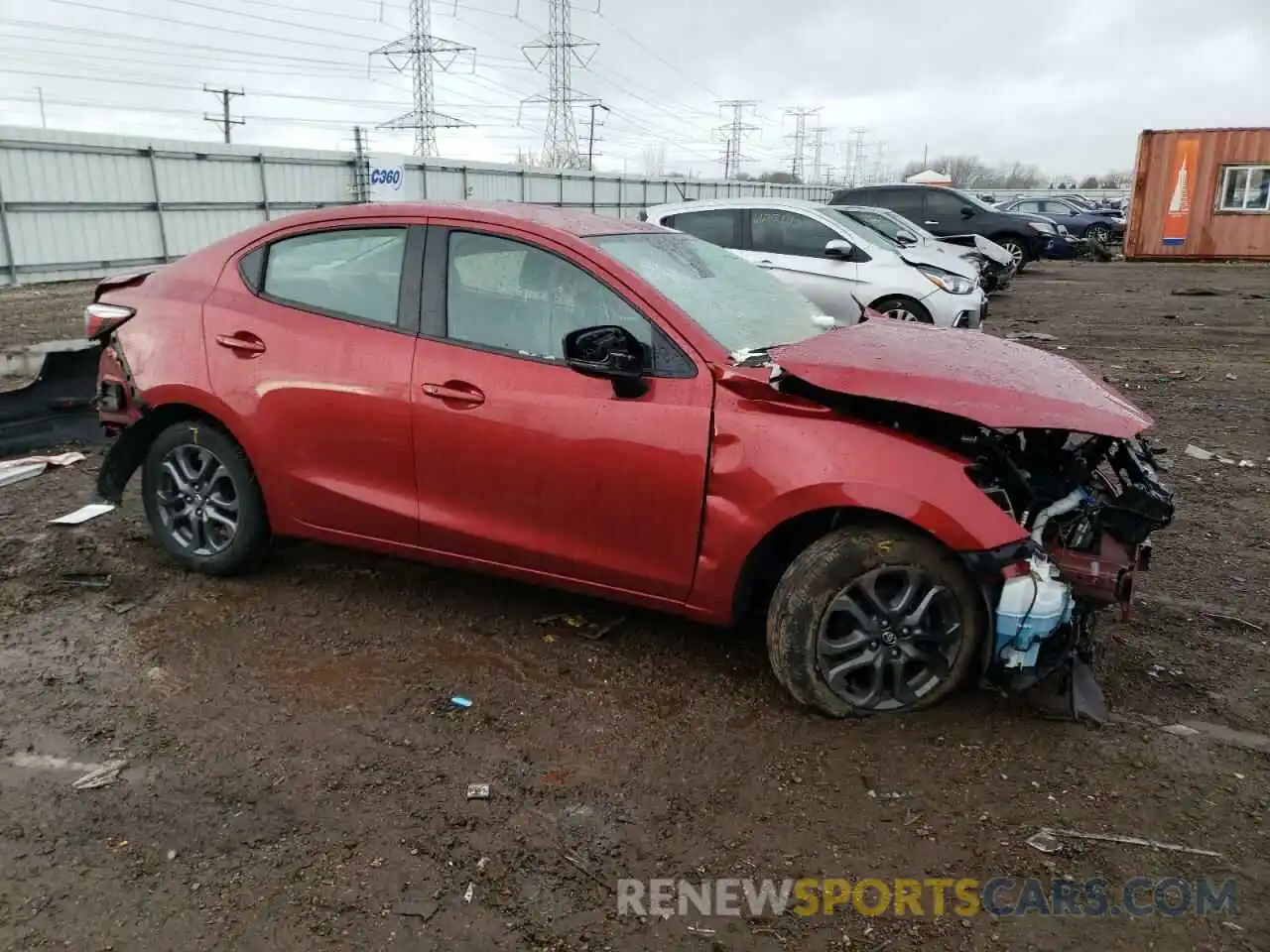 4 Photograph of a damaged car 3MYDLBYV5KY516885 TOYOTA YARIS 2019